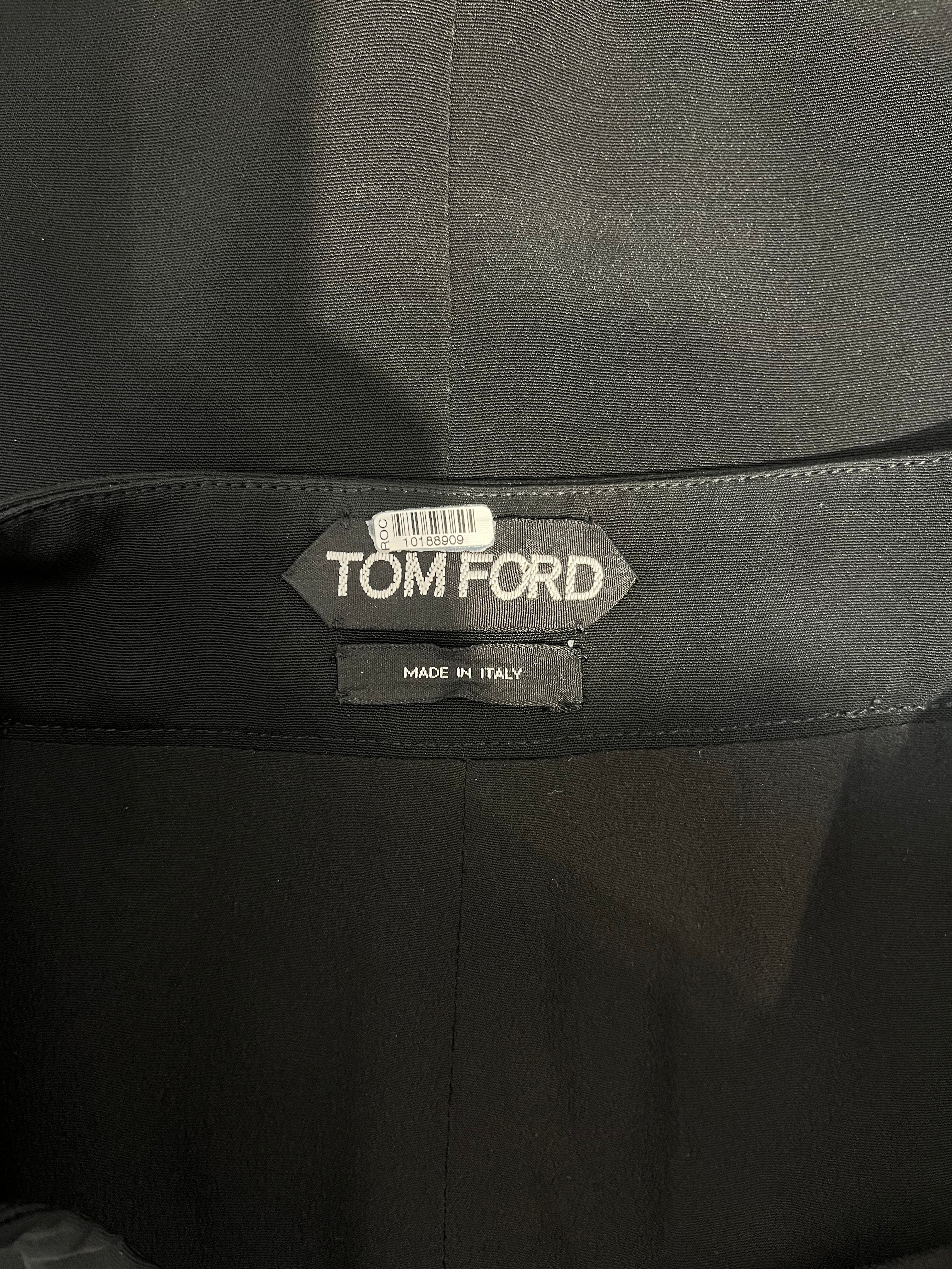 TOM FORD/Skirt/Cotton/BLK/RIBBING AT BOTTOM view 3