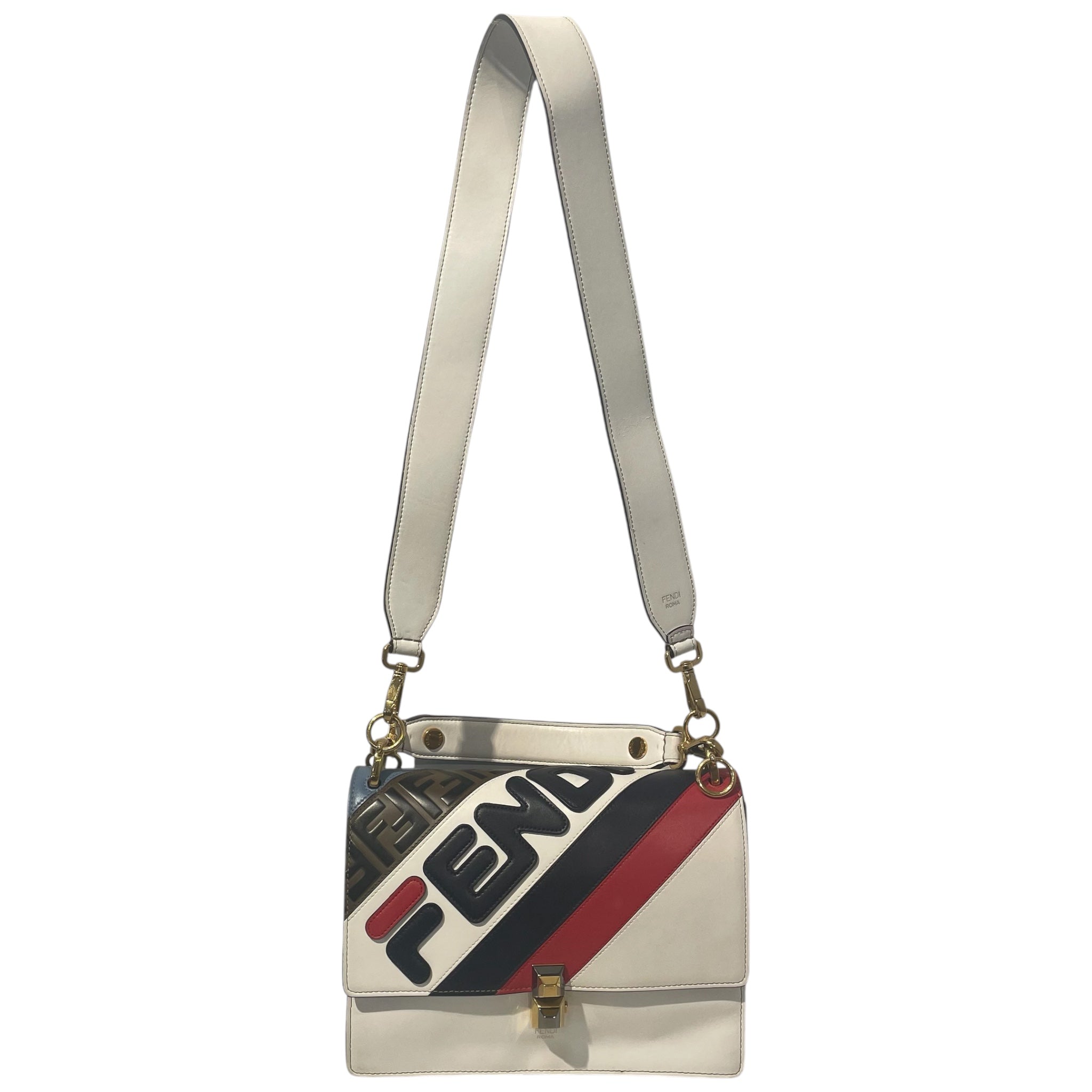 FENDI/Cross Body Bag/Monogram/Leather/BLU/Fendi Mania Bag view 1