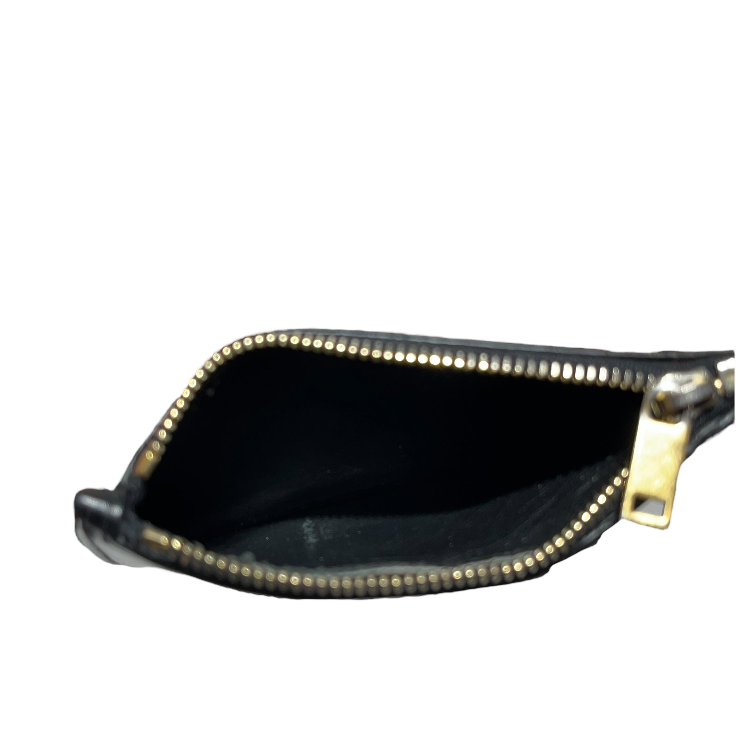 SAINT LAURENT/Wallet/Leather/BLK/Zip Card Holder view 3