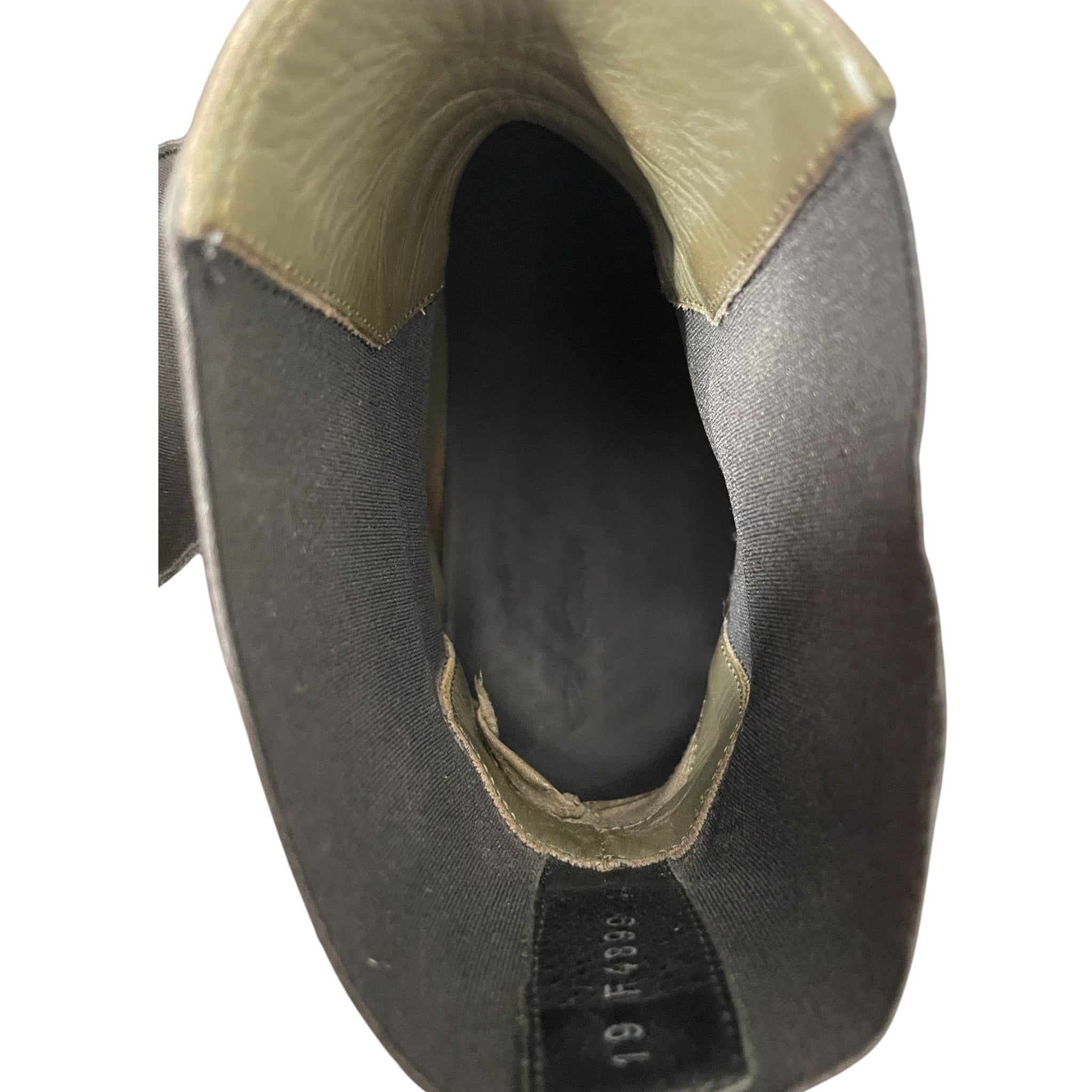 Rick Owens/Boots/EU 44/Leather/BLK/BOZO TRACTOR YELLOW SOLE view 4