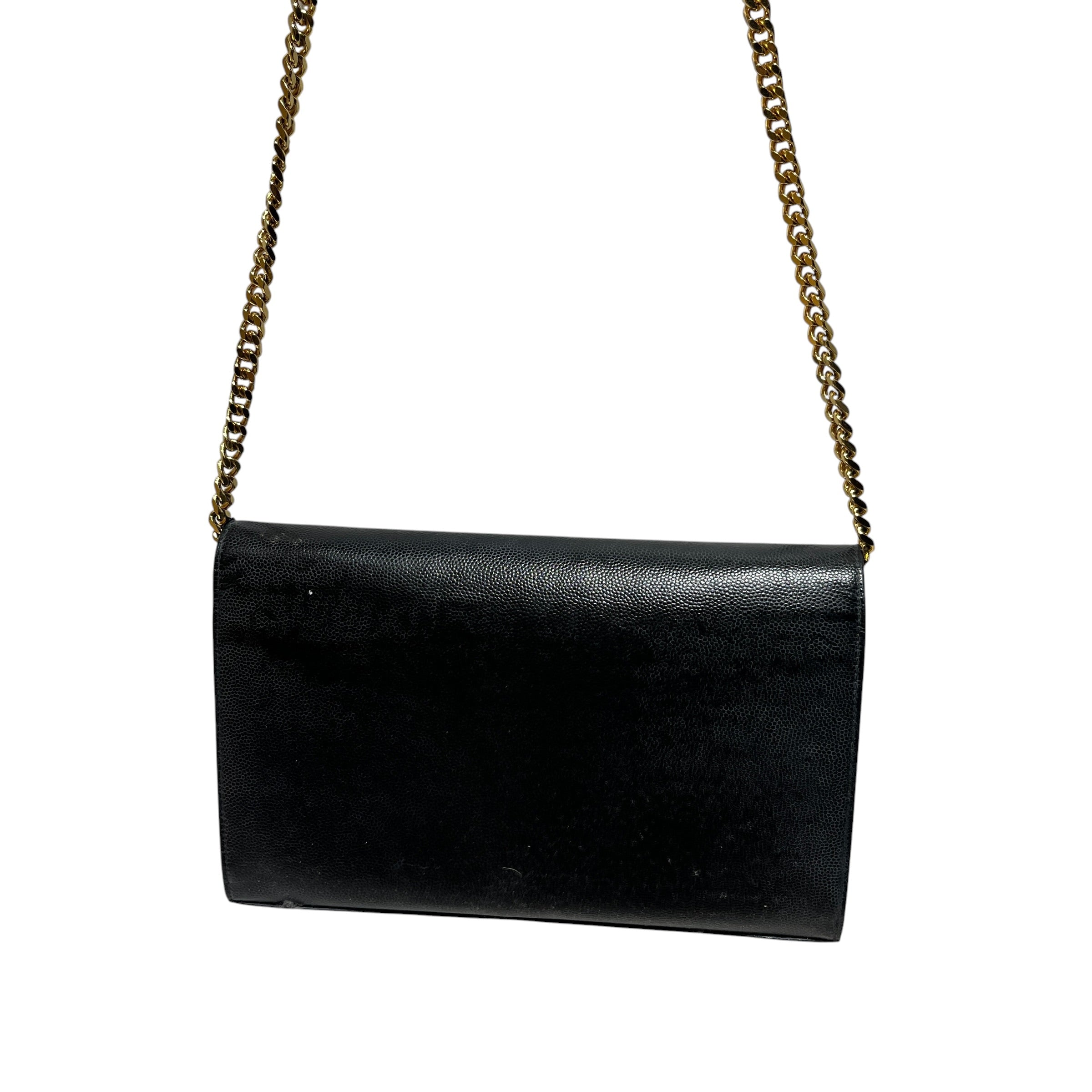 YVES SAINT LAURENT/Cross Body Bag/Leather/BLK/kate view 2