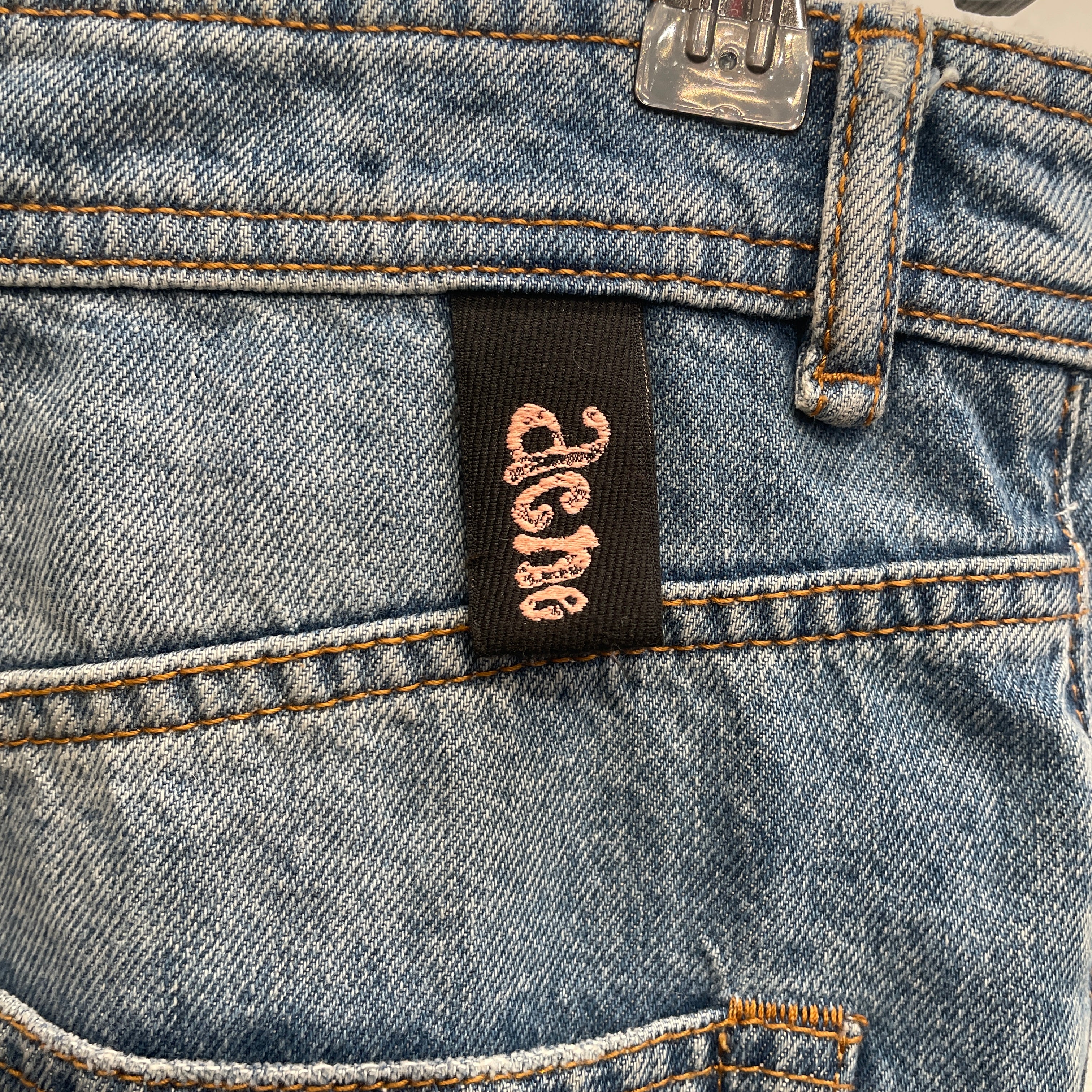 Acne Studios/Pants/46/Denim/BLU/Plaid/MLT patchwok jeans view 3
