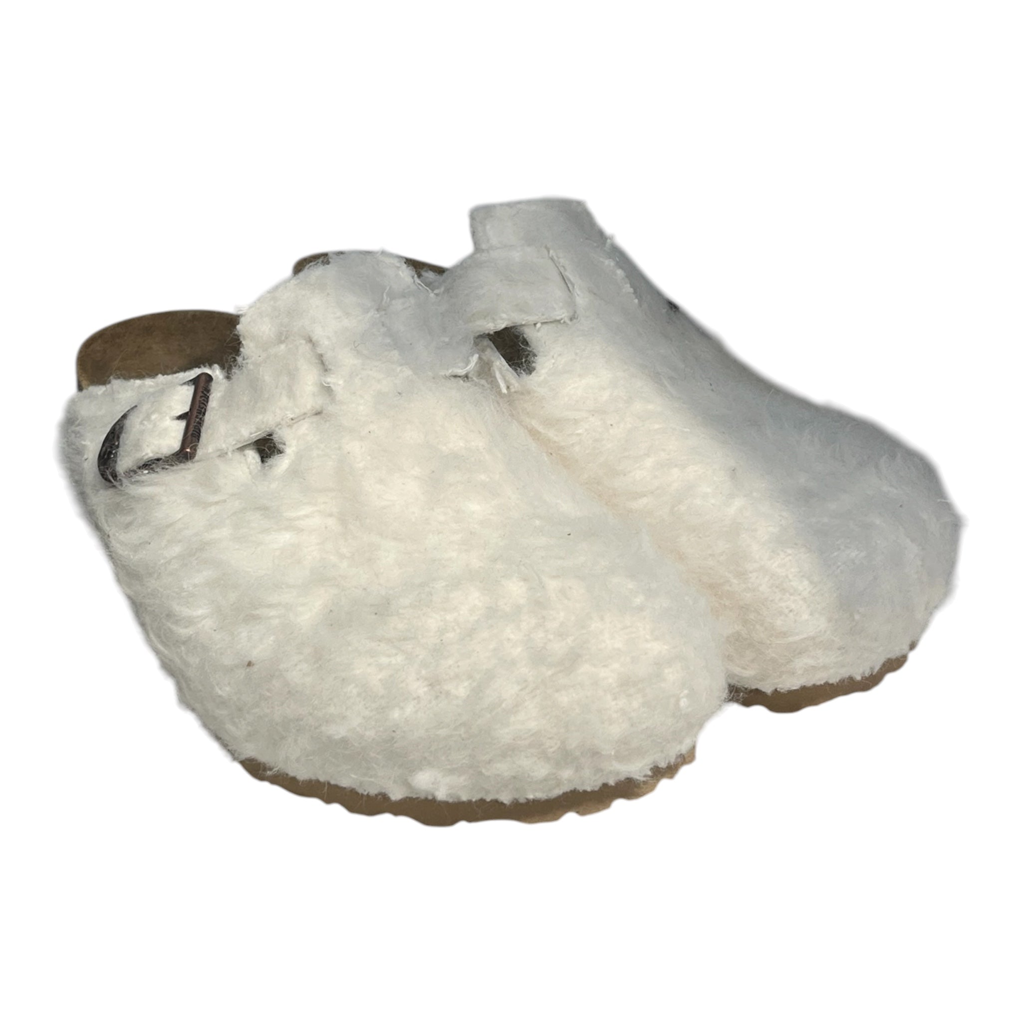 BIRKENSTOCK/Sandals/EU 43/Fur/WHT/WHITE FUR SANDALS view 1