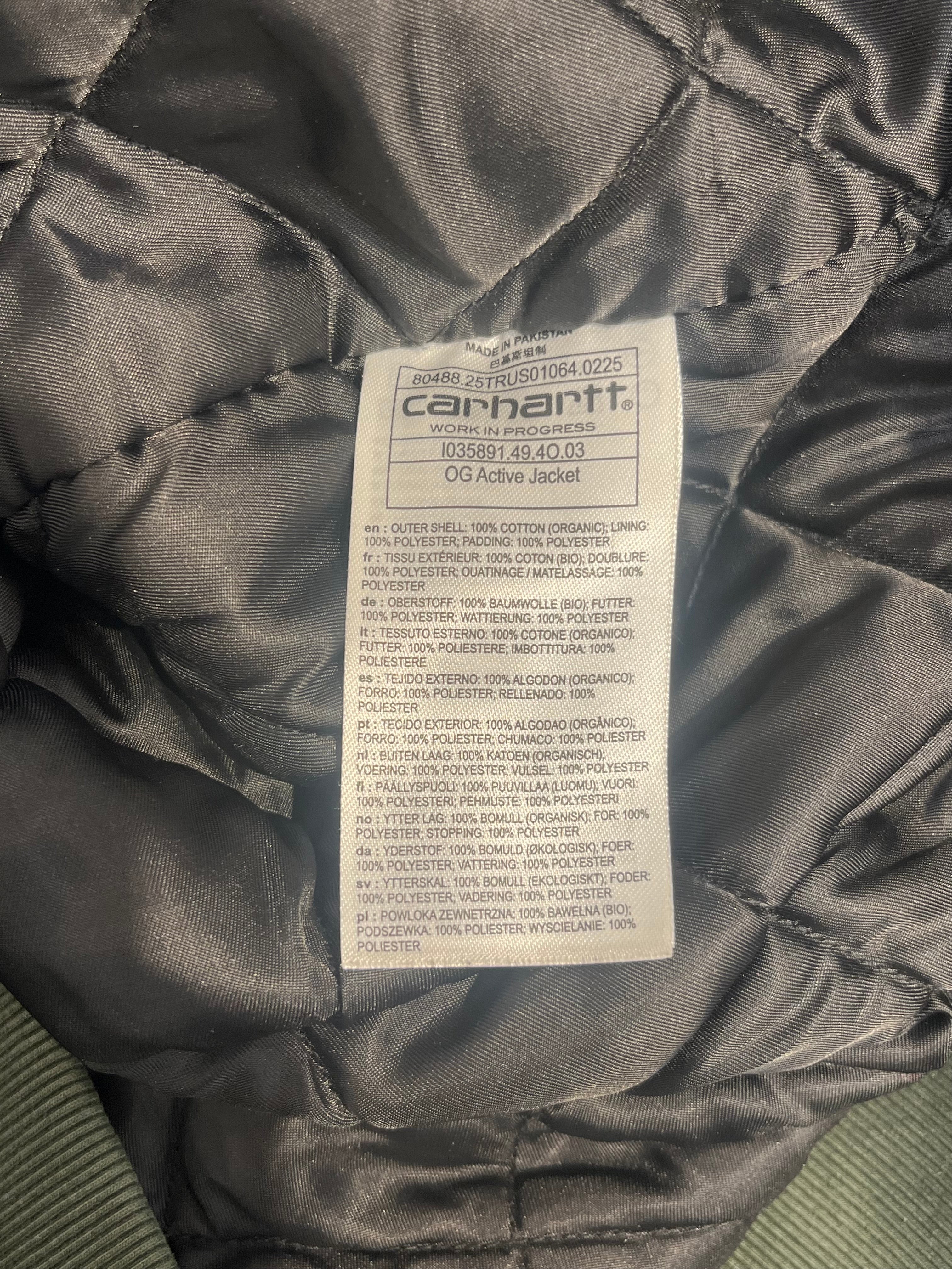 CARHARTT WIP(WORK IN PROGRESS)/Quilted Jkt/XL/Cotton/GRN/OG ACTIVE HEAVYWEIGHT DEARBORN view 4