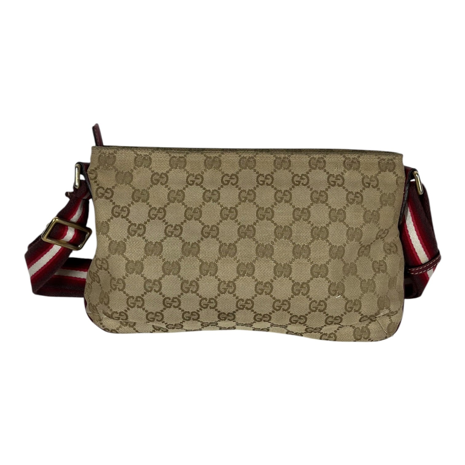 GUCCI/Bag/Monogram/Nylon/BEG/RED/WHITE STRAP view 2