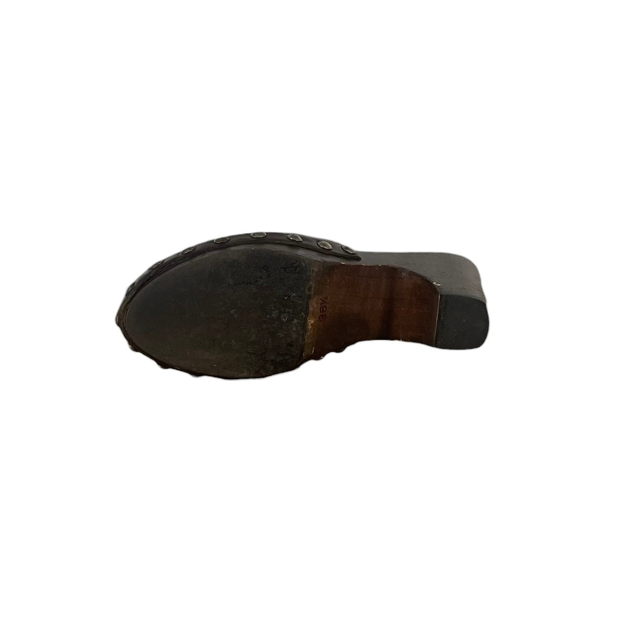 MIU MIU/Shoes/US 6/Leather/BRW/WOODEN CLOGS view 5