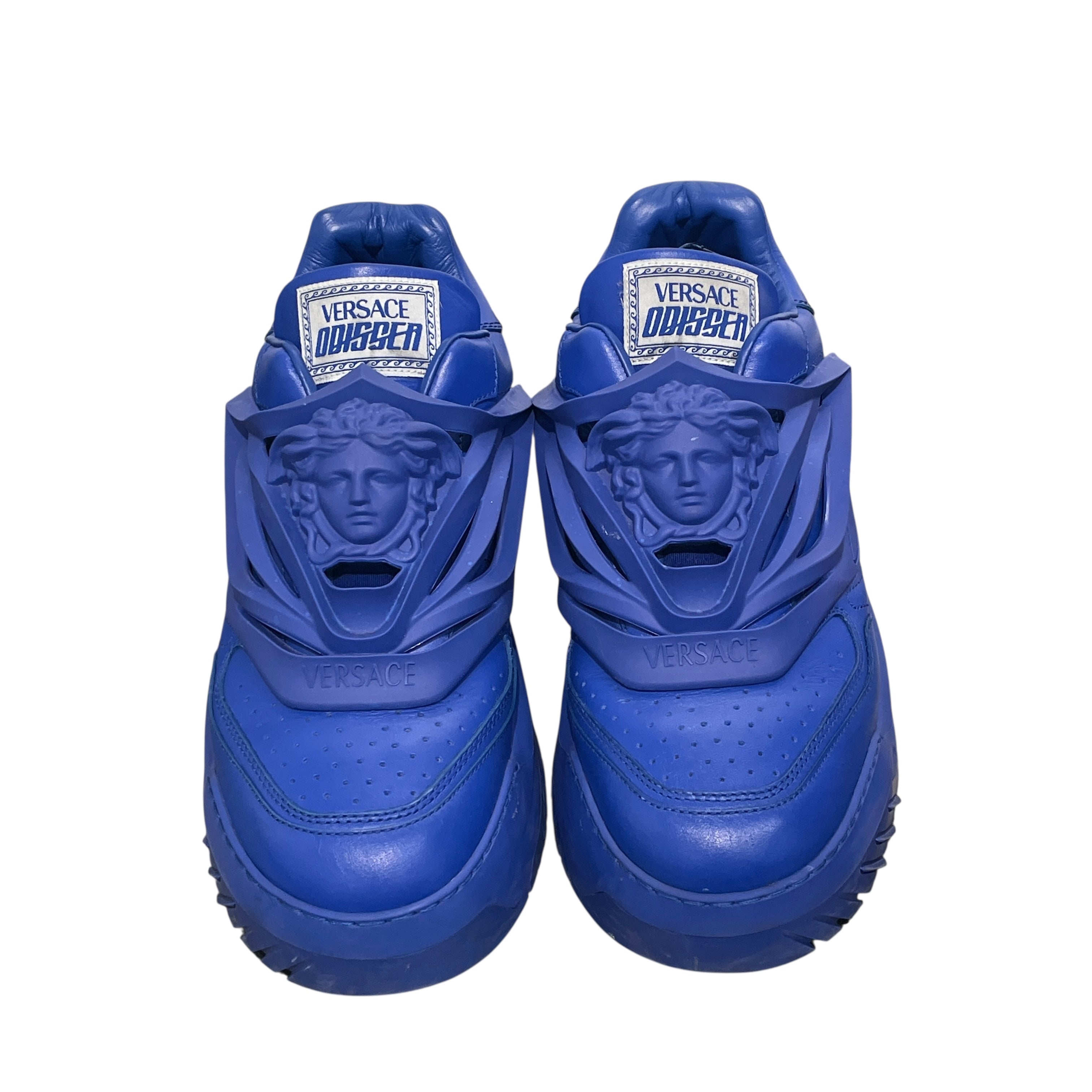 VERSACE/Low-Sneakers/EU 44/Leather/BLU/ view 5