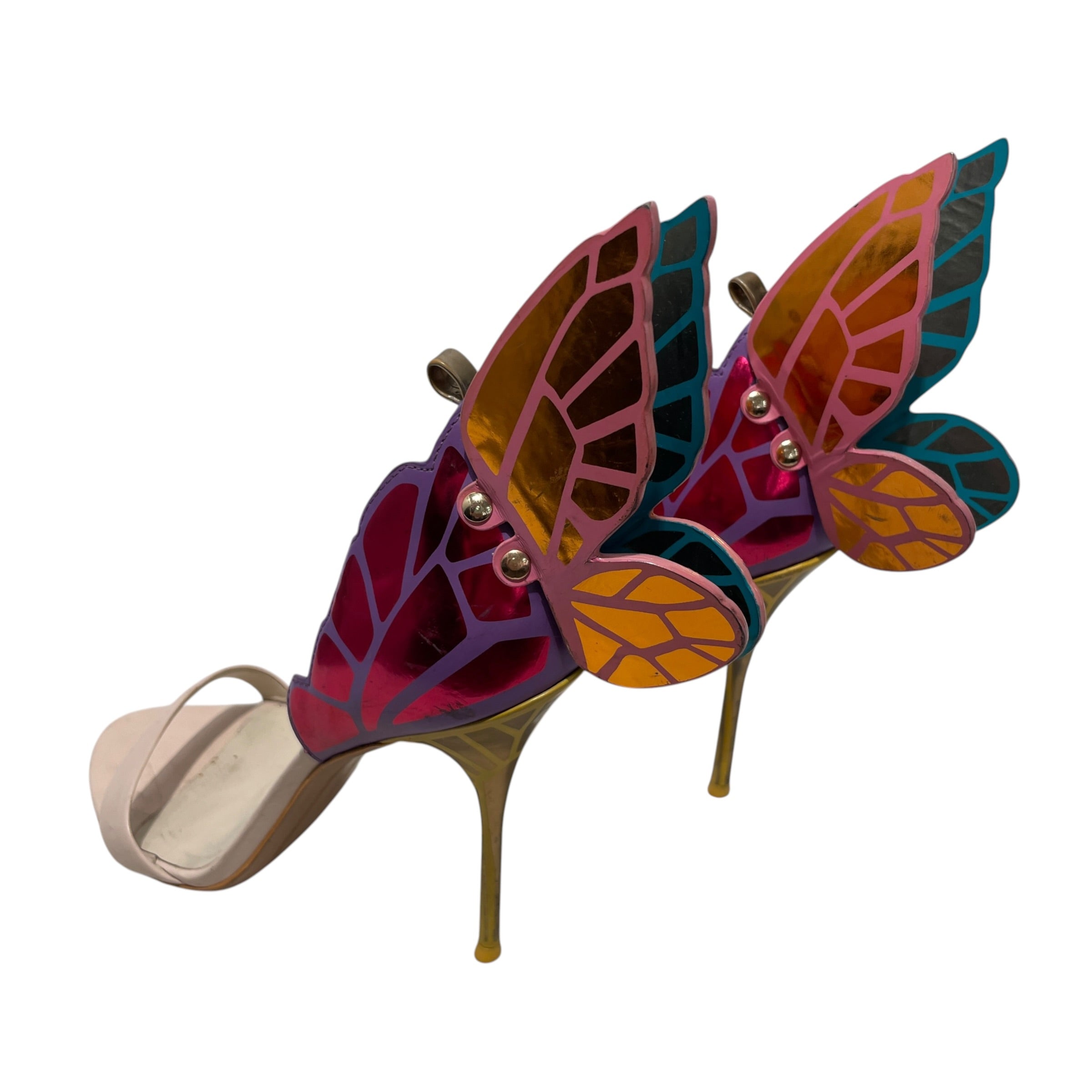 sophia werbster/Heels/EU 39.5/Acrylic/MLT/butterfly view 2