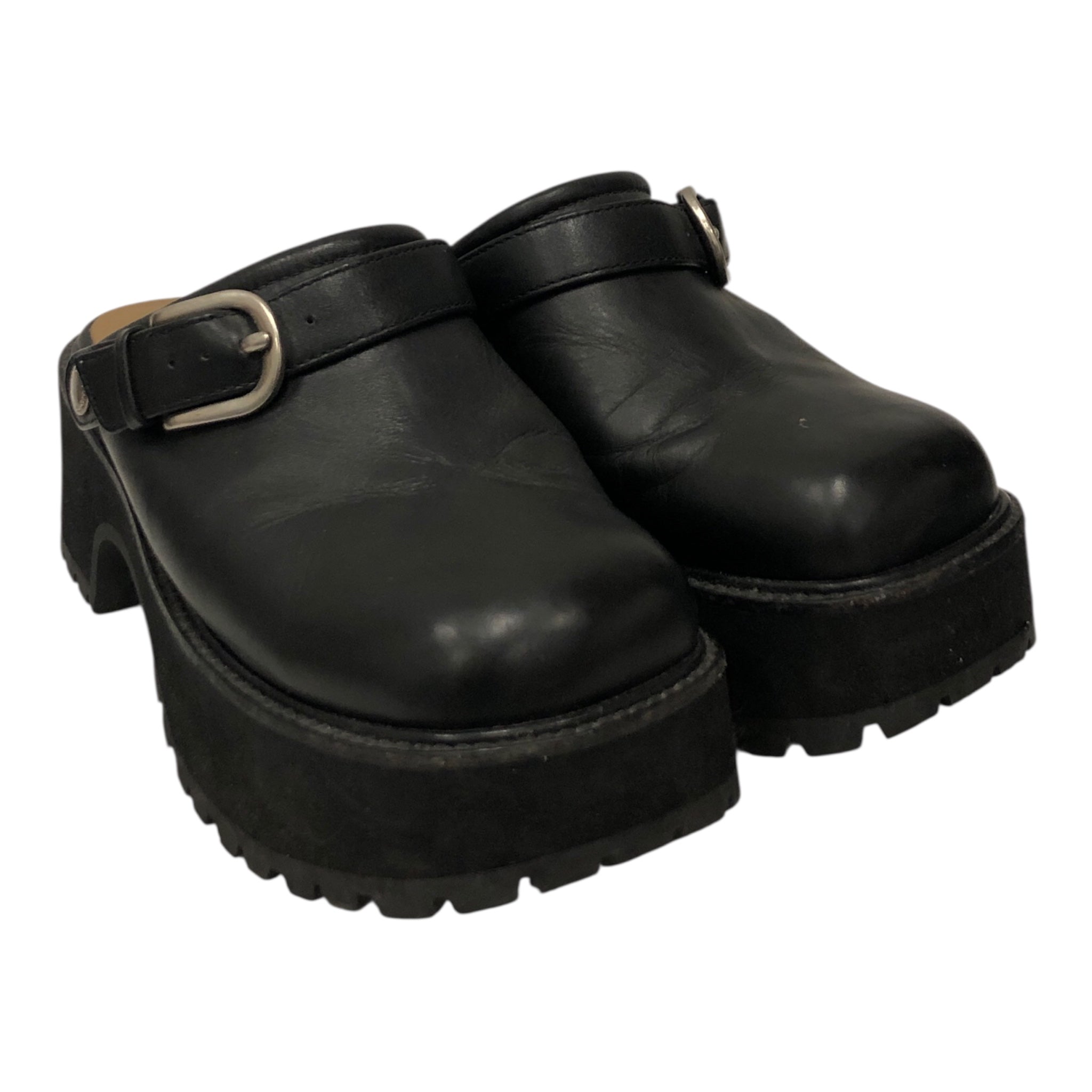 MARGE SHERMAN/Shoes/US 5.5/Leather/BLK/70S CLOGS view 1