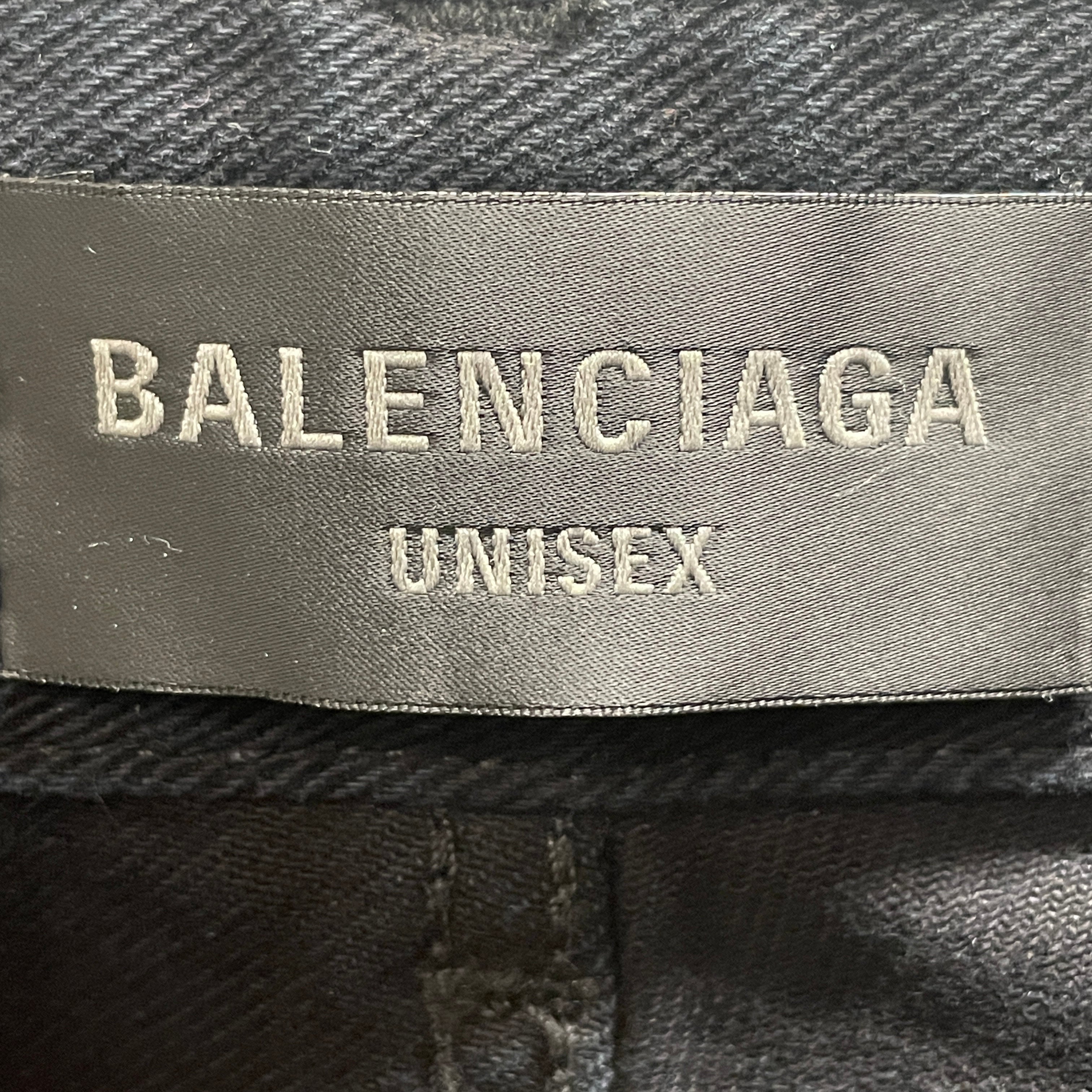 BALENCIAGA/Pants/S/Denim/BLK/SOFT BLK LEFT HAND DENIM view 3