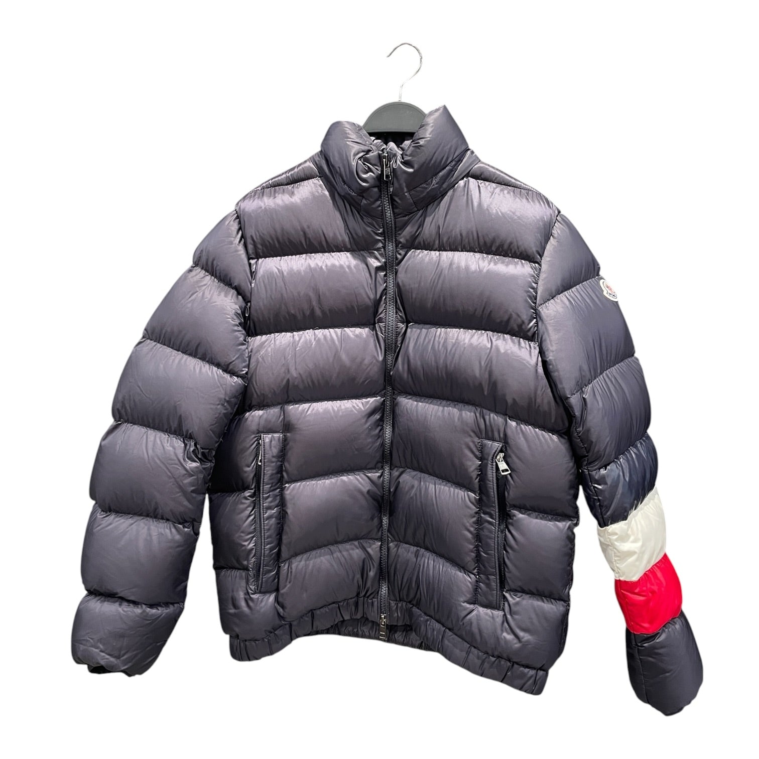 MONCLER/Puffer Jkt/2/Nylon/NVY/Willm Down Stripe Arm Jacket view 1