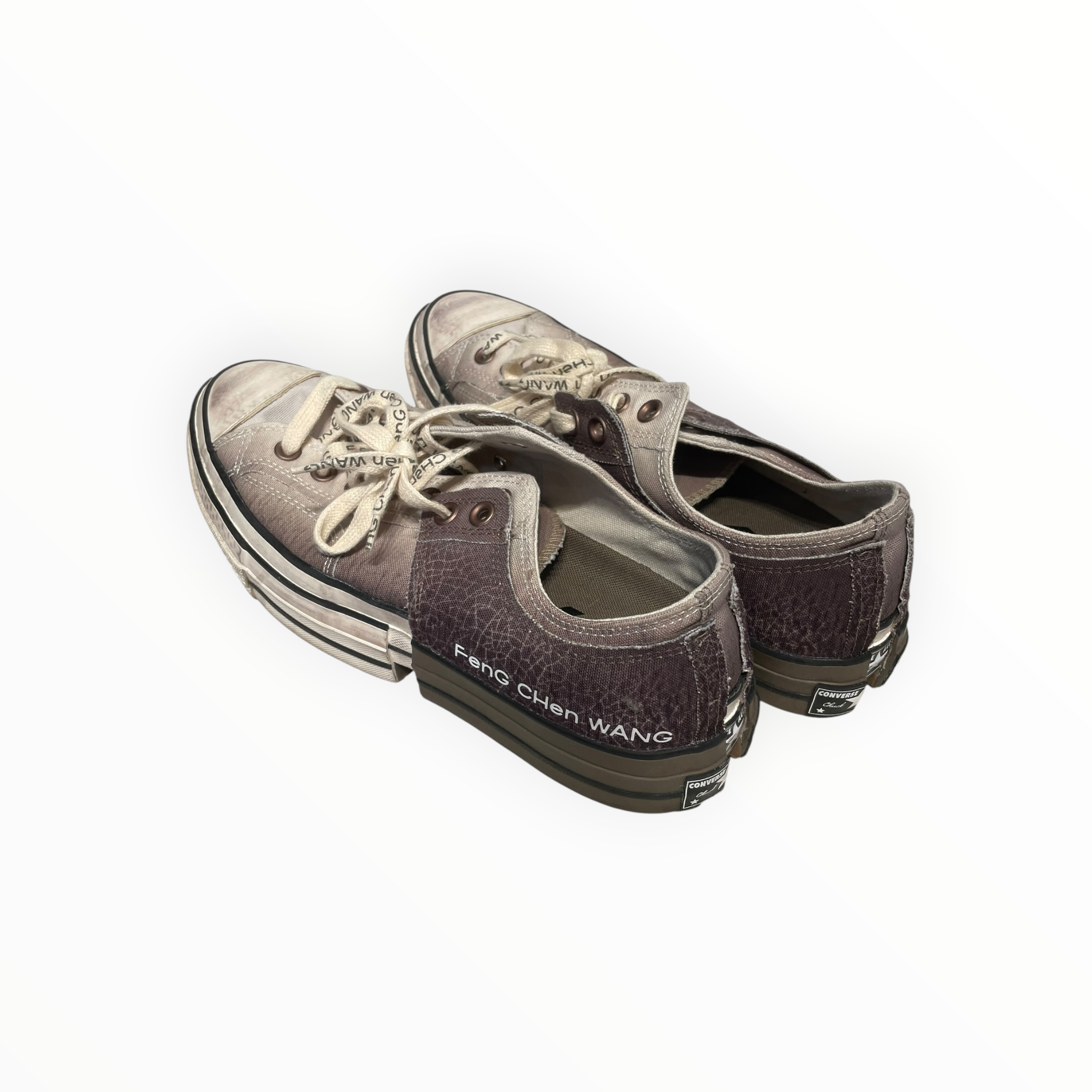 Feng Chen Wang/CONVERSE/Low-Sneakers/US 10.5/BEG/brown fade view 2