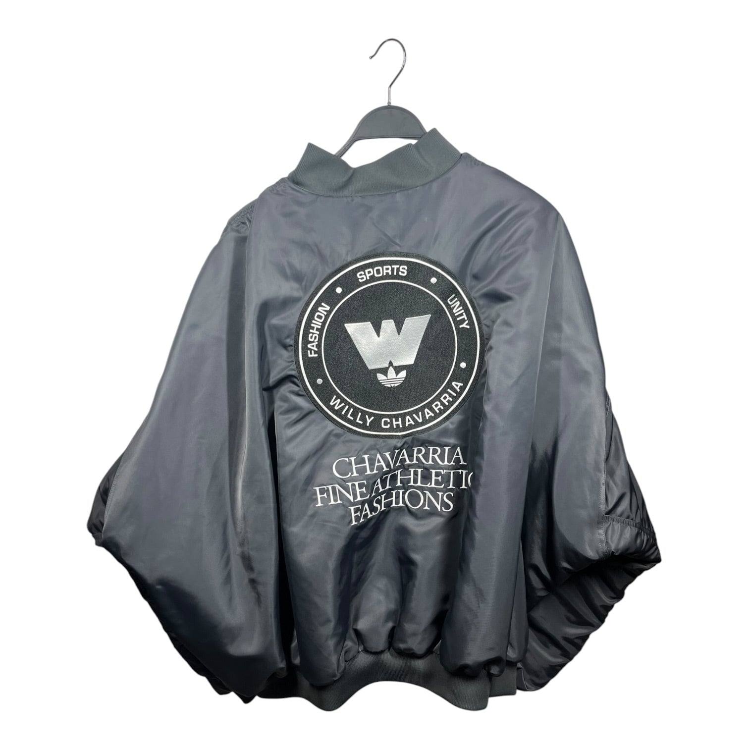 adidas/WILLY CHAVARRIA/Puffer Jkt/L/Polyester/GRY/Fine Athletic Fashions view 2