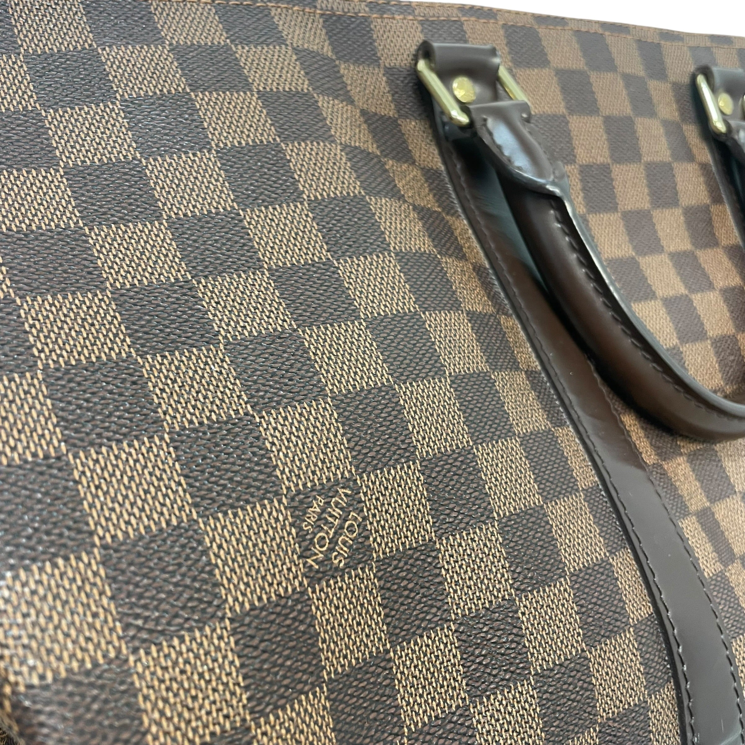 LOUIS VUITTON/Luggage/Border/Leather/BRW/Keepall 55 Bandouliere view 6