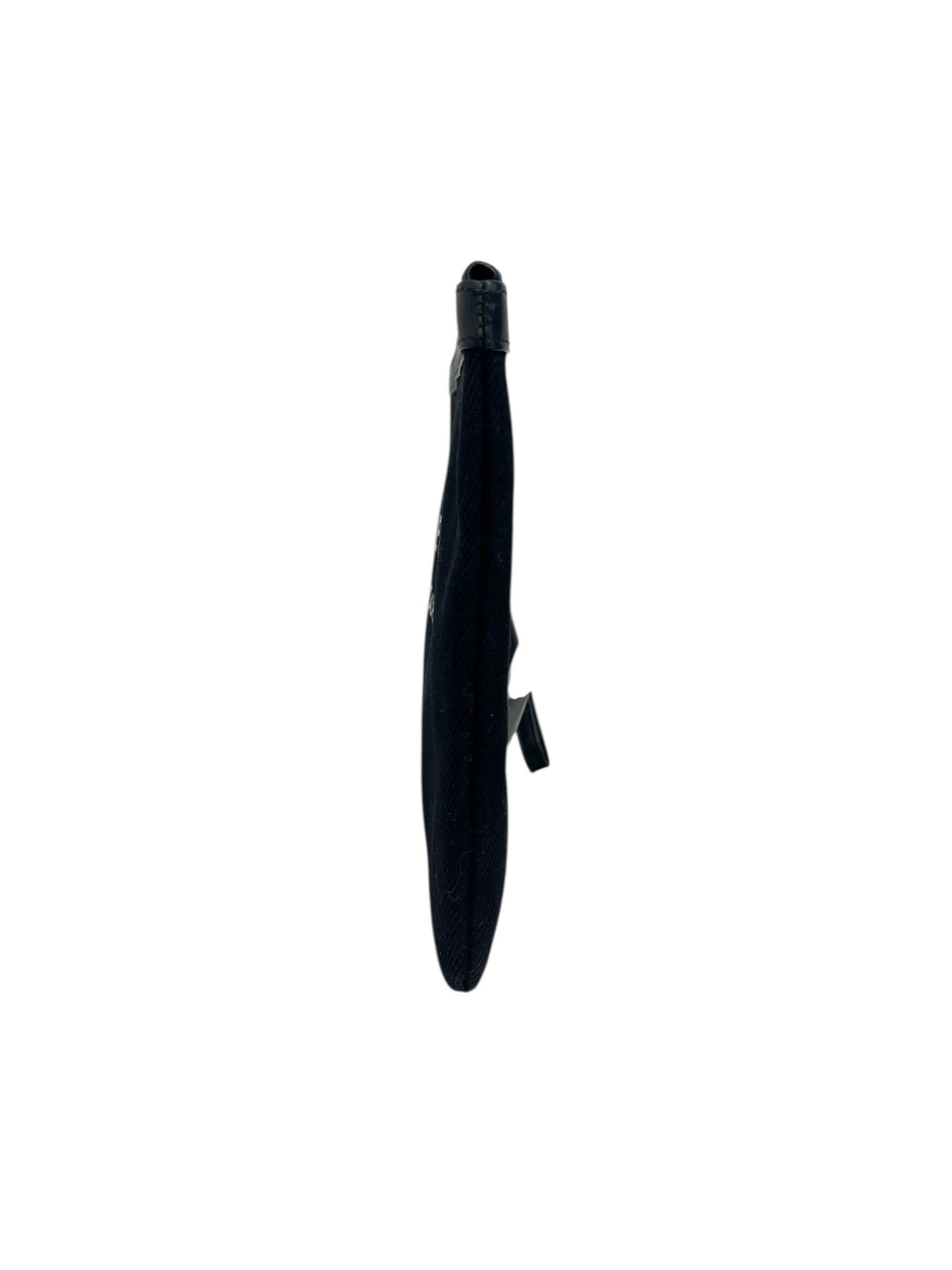 YVES SAINT LAURENT rive gauche/Pouch/Cotton/BLK/CANVAS-LTHR TRIM view 2