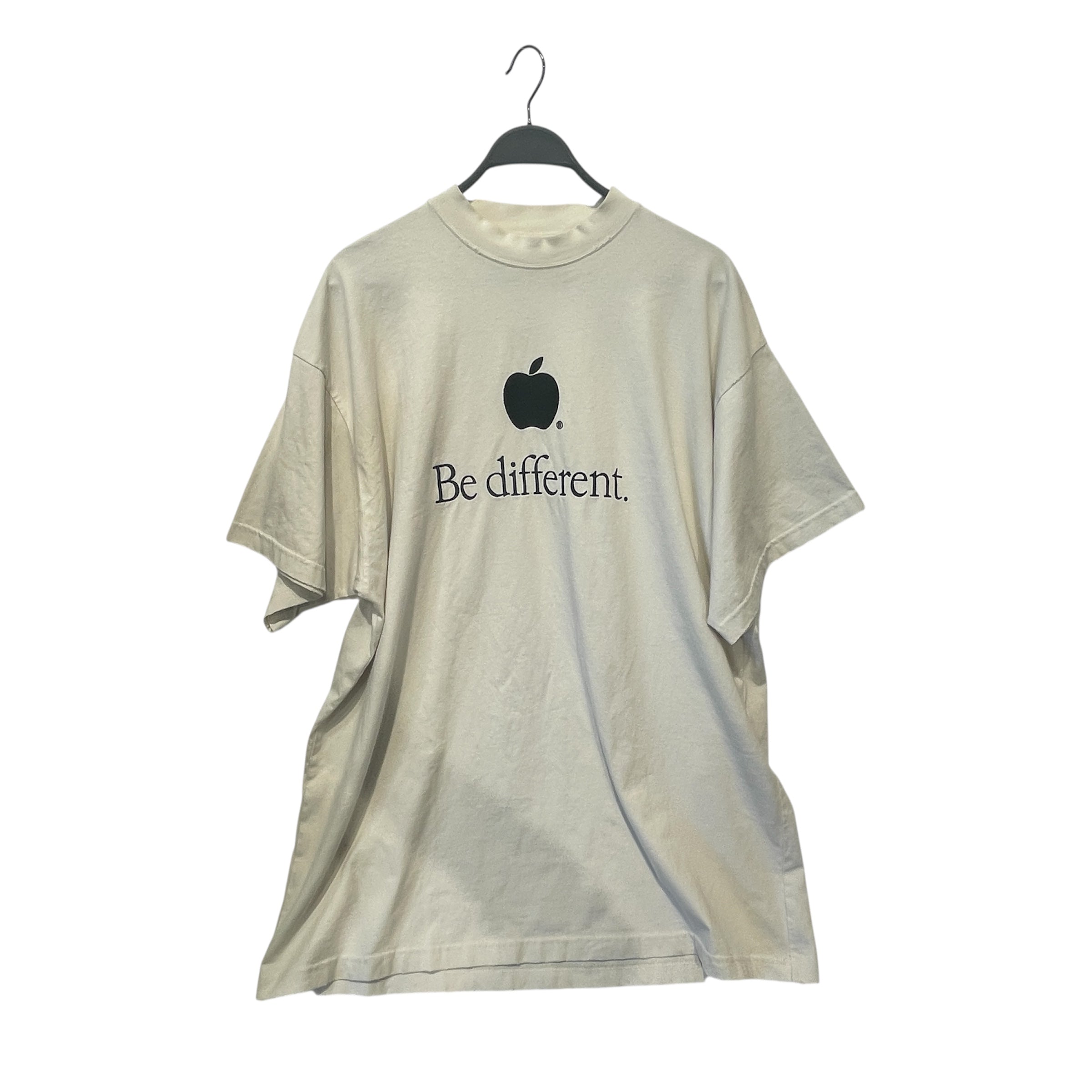 BALENCIAGA/T-Shirt/2/Cotton/WHT/BE DIFFERENT. T-SHIRT view 1