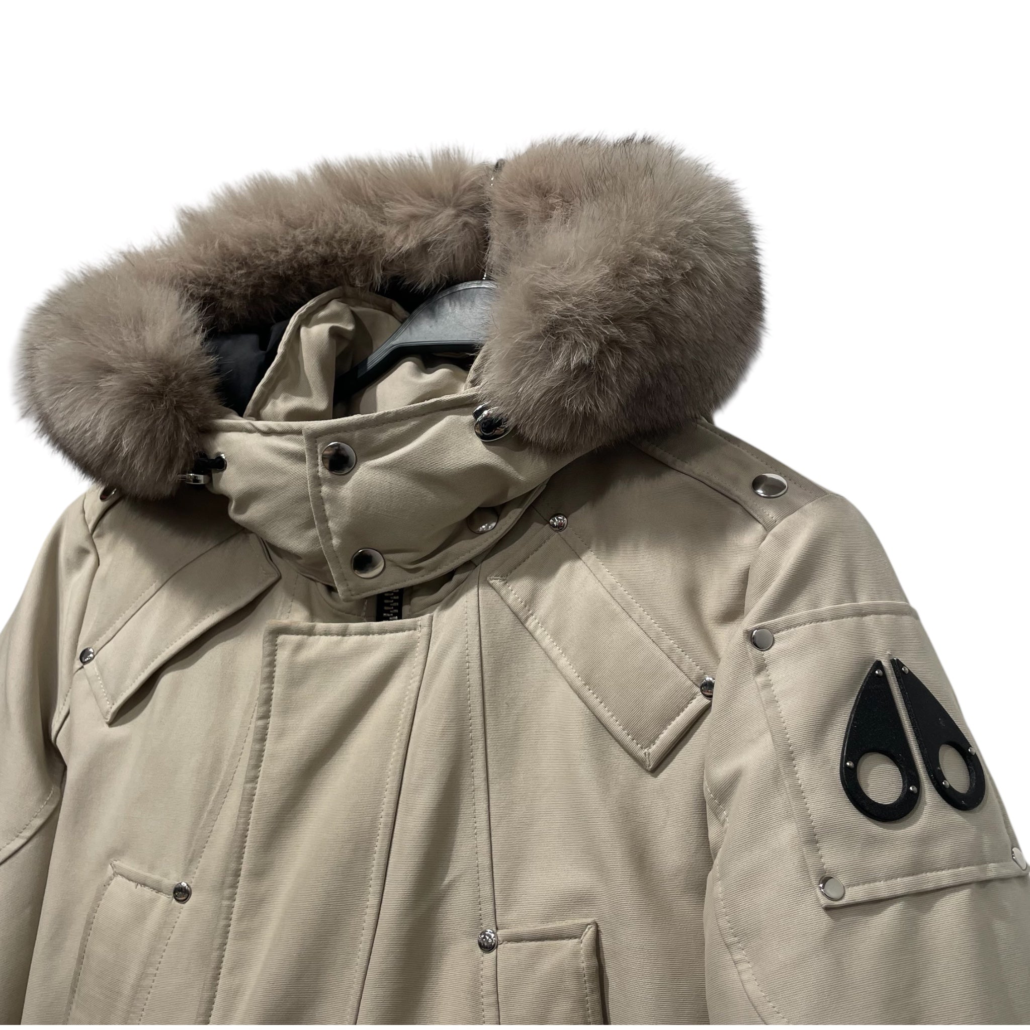 MOOSE KNUCKLES/Coat/S/Nylon/CRM/STIRLING PARKA IN BONE view 3