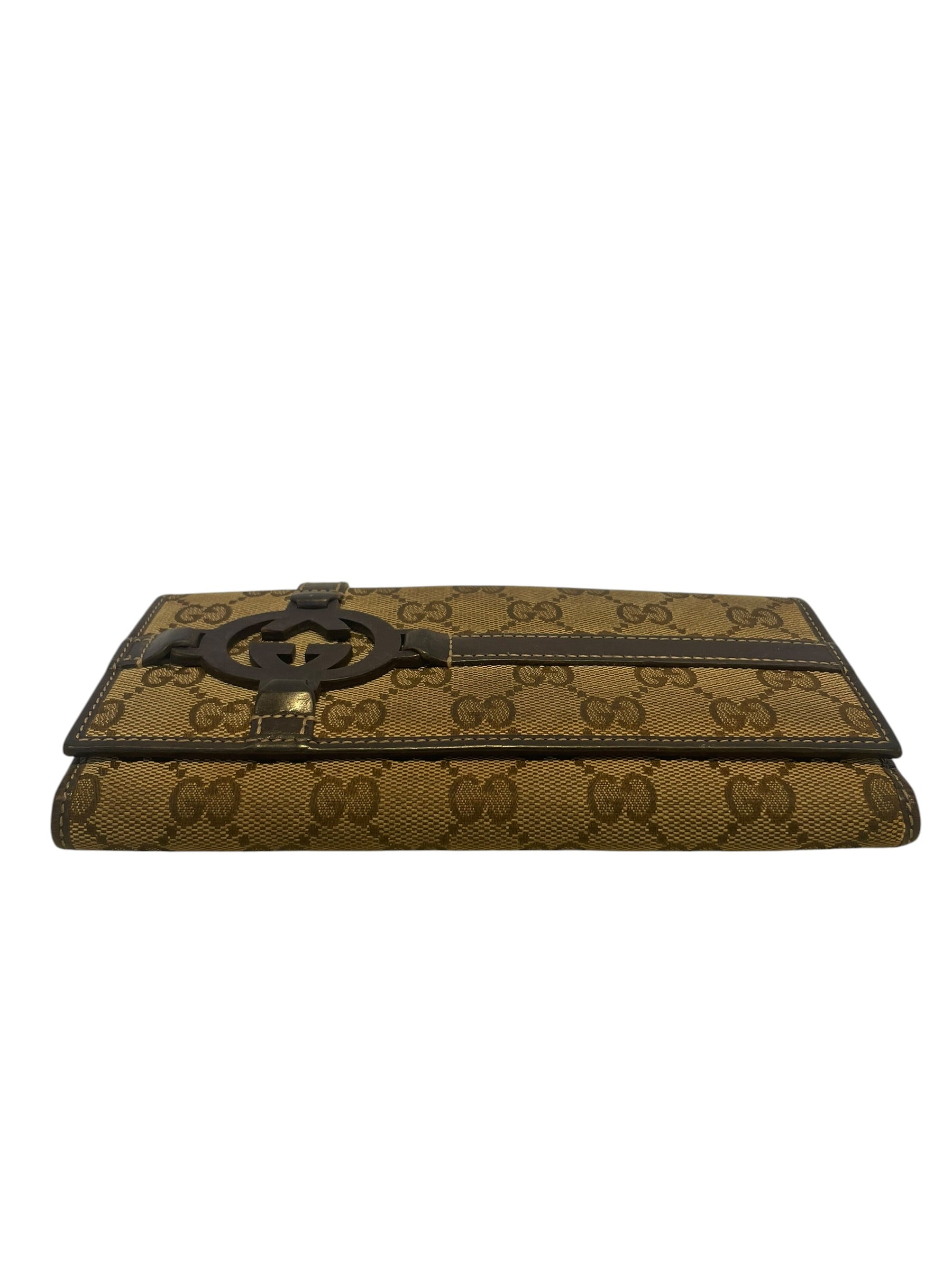 GUCCI/Long Wallet/Monogram/Cotton/BRW/L's/MONOGRAM WALLET view 3