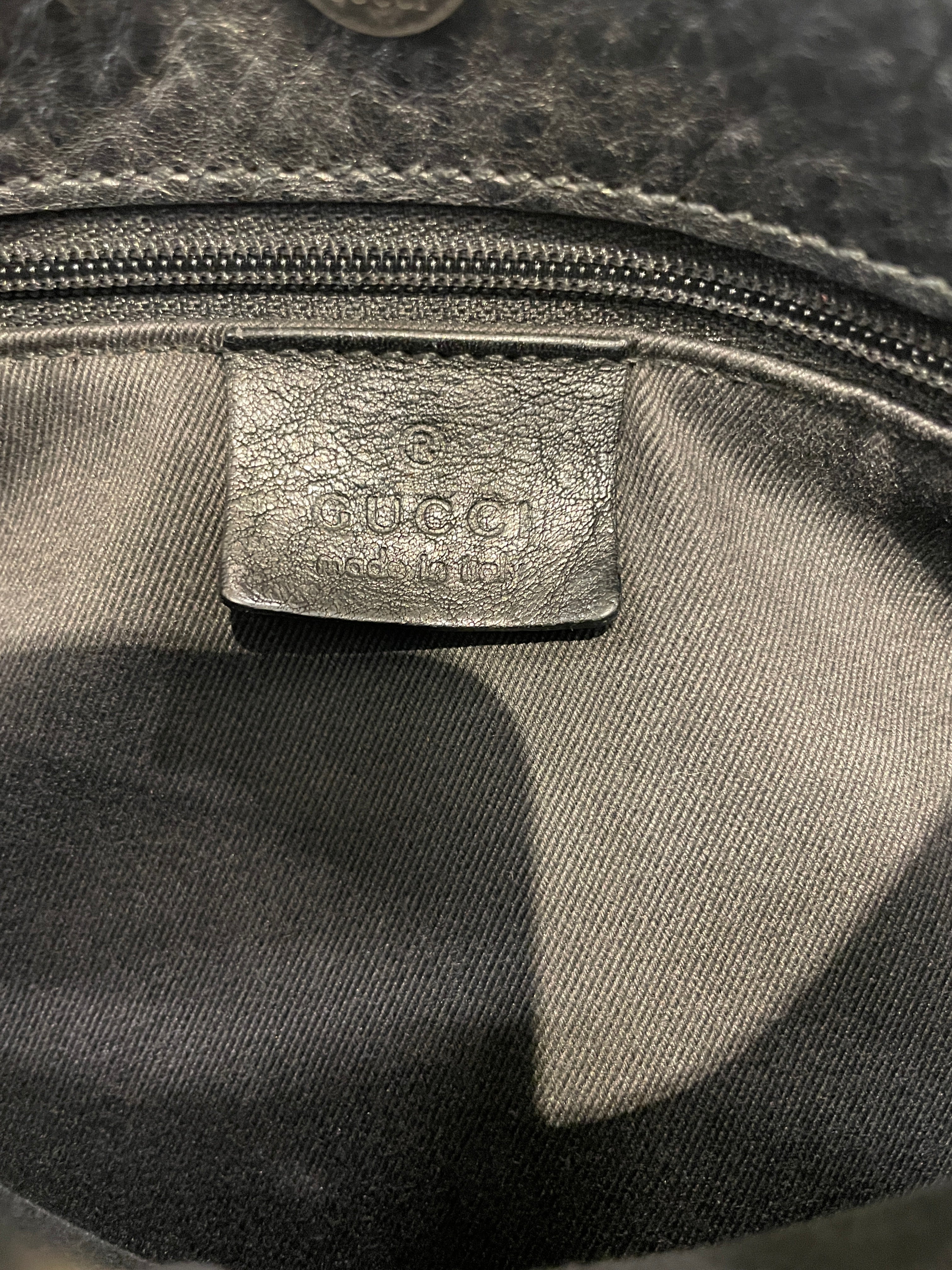GUCCI/Hand Bag/Denim/BLK/GG LOGO CHECKER (WASHED BLACK) view 3