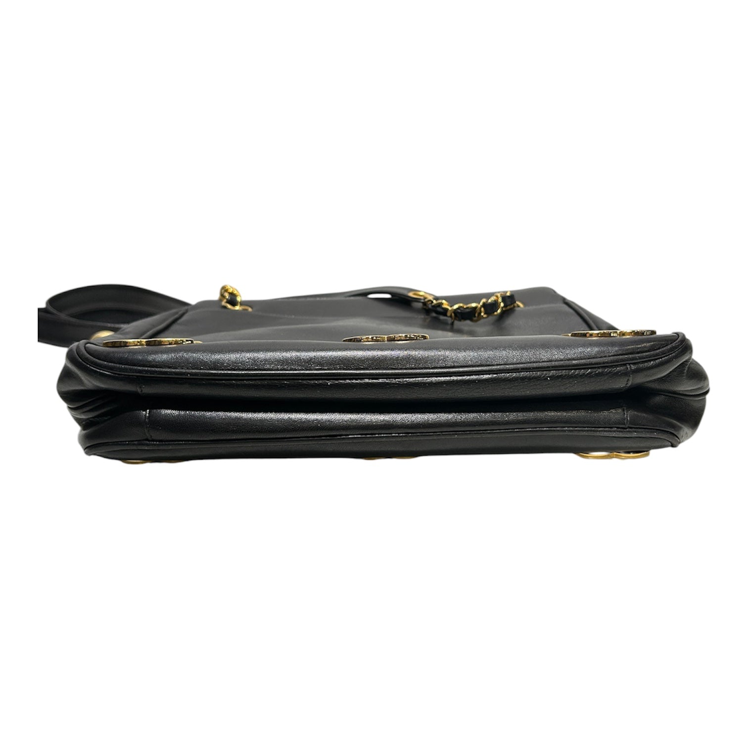 CHANEL/Tote Bag/Leather/BLK/TRIPLE CAVIAR view 3
