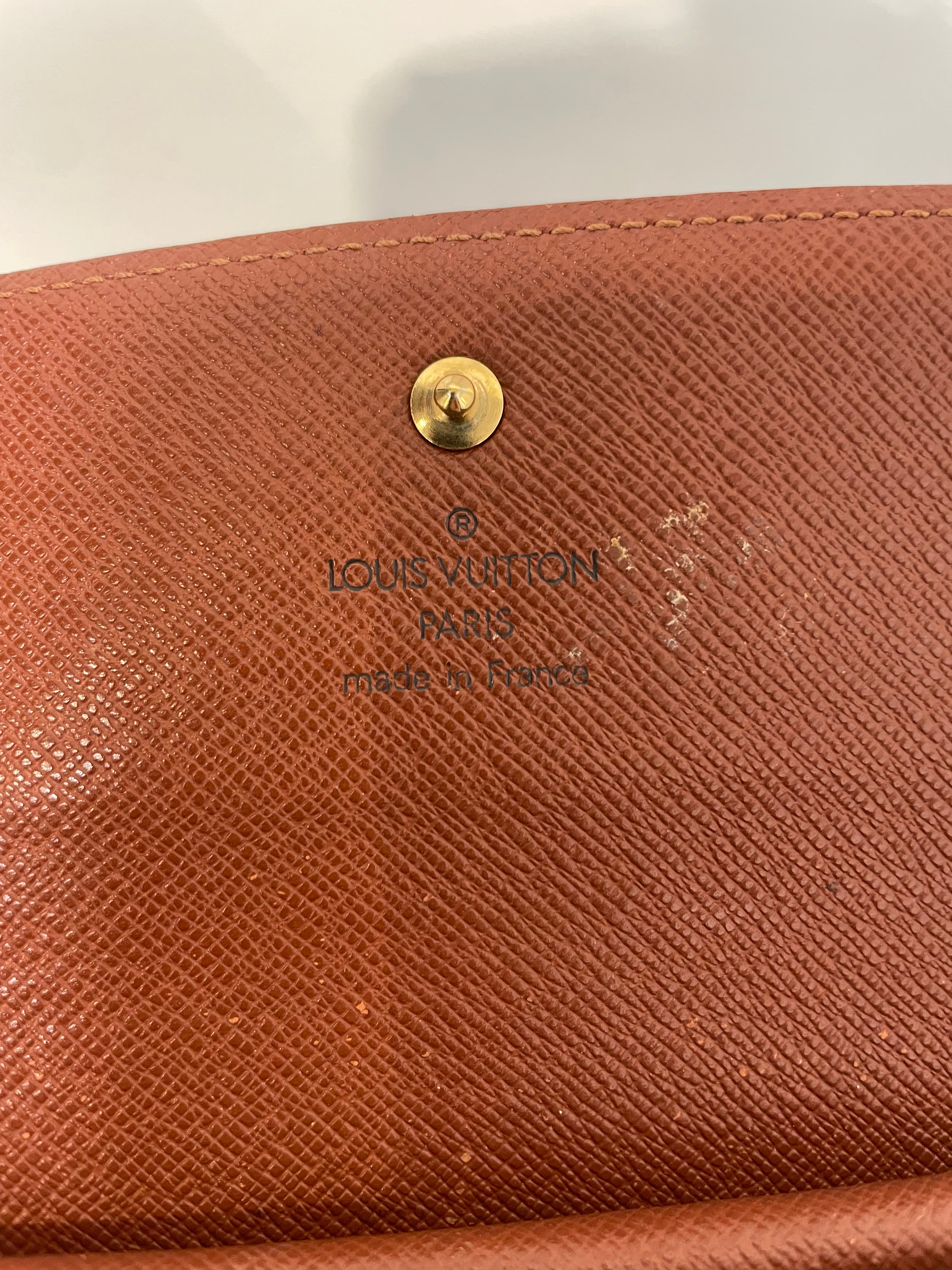 LOUIS VUITTON/Long Wallet/Monogram/Leather/BRW/Sarah view 4