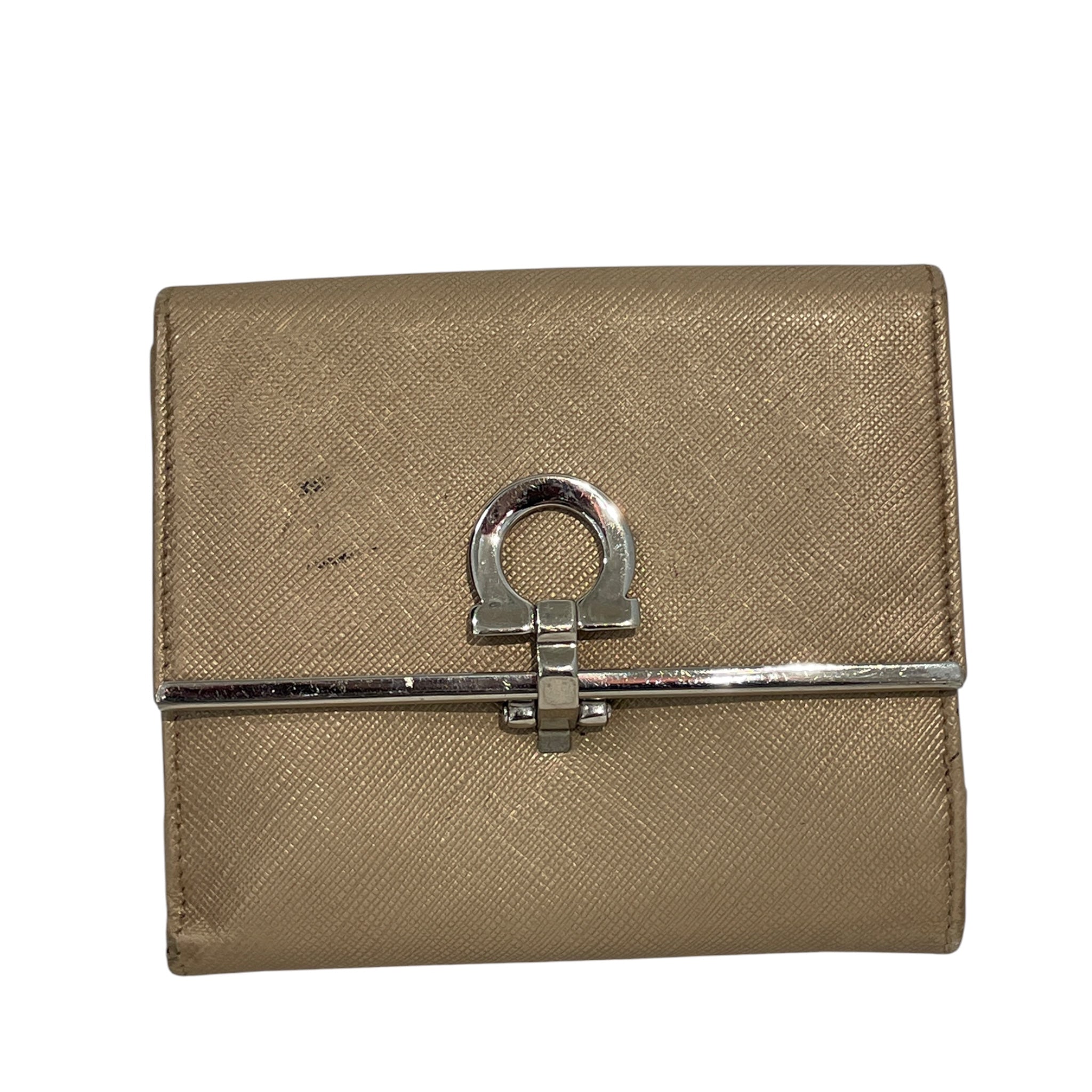 Salvatore Ferragamo/Bifold Wallet/BEG/M's/MJG8R62 view 1