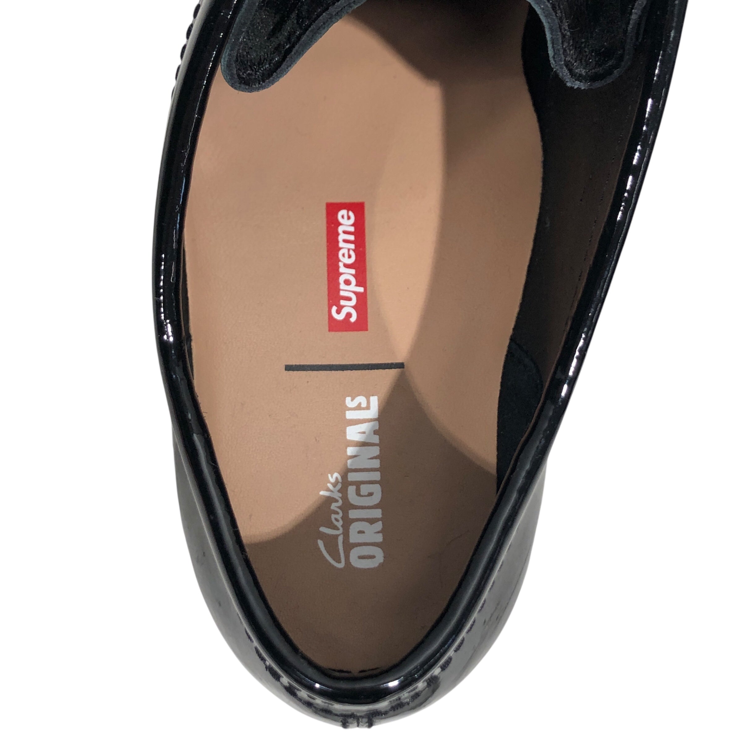 Supreme/Clarks/Low-Sneakers/US 10.5/Leather/BLK/patent leather clarks view 3