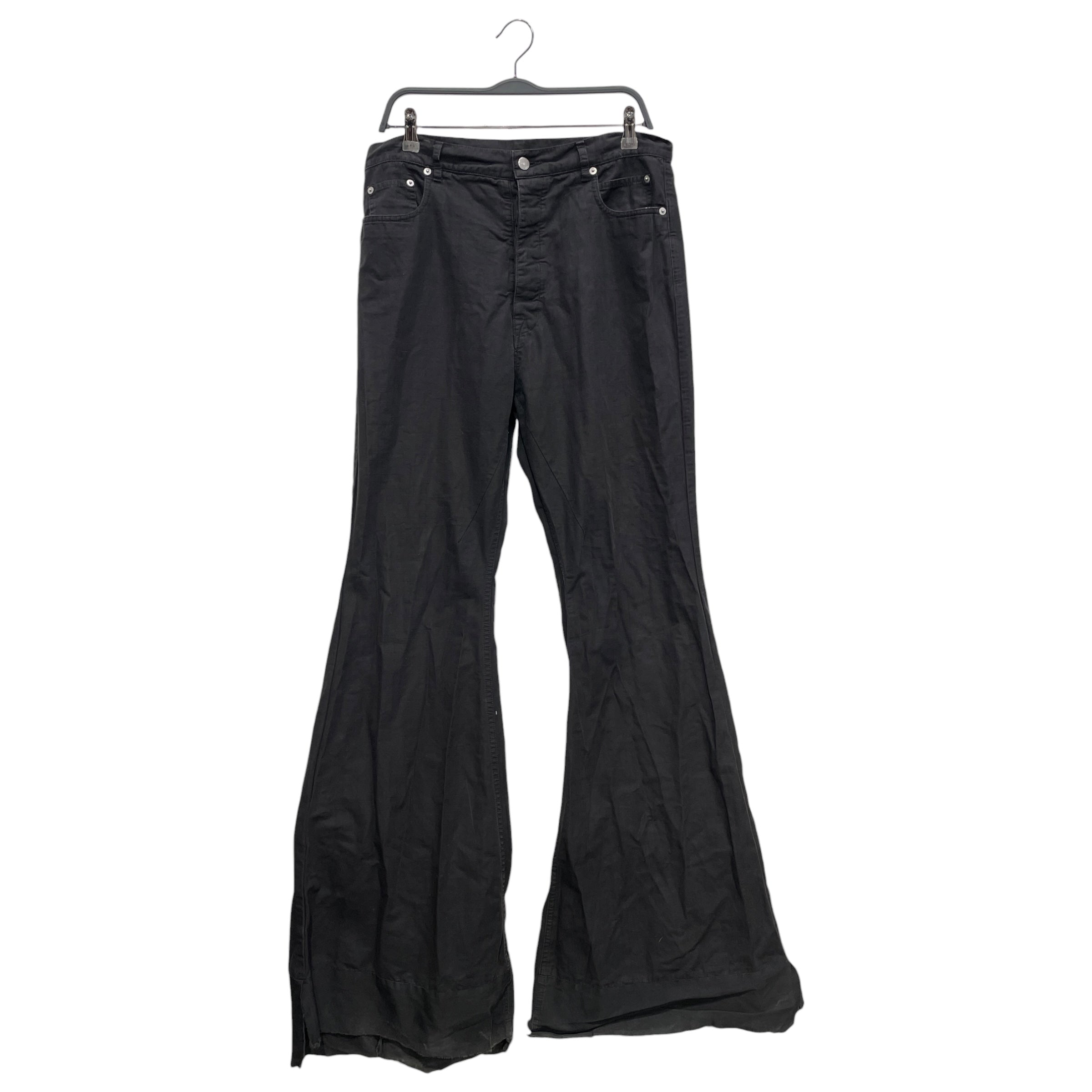 Rick Owens/Bootcut Pants/34/Cotton/BLK/WIDEFLARES view 1