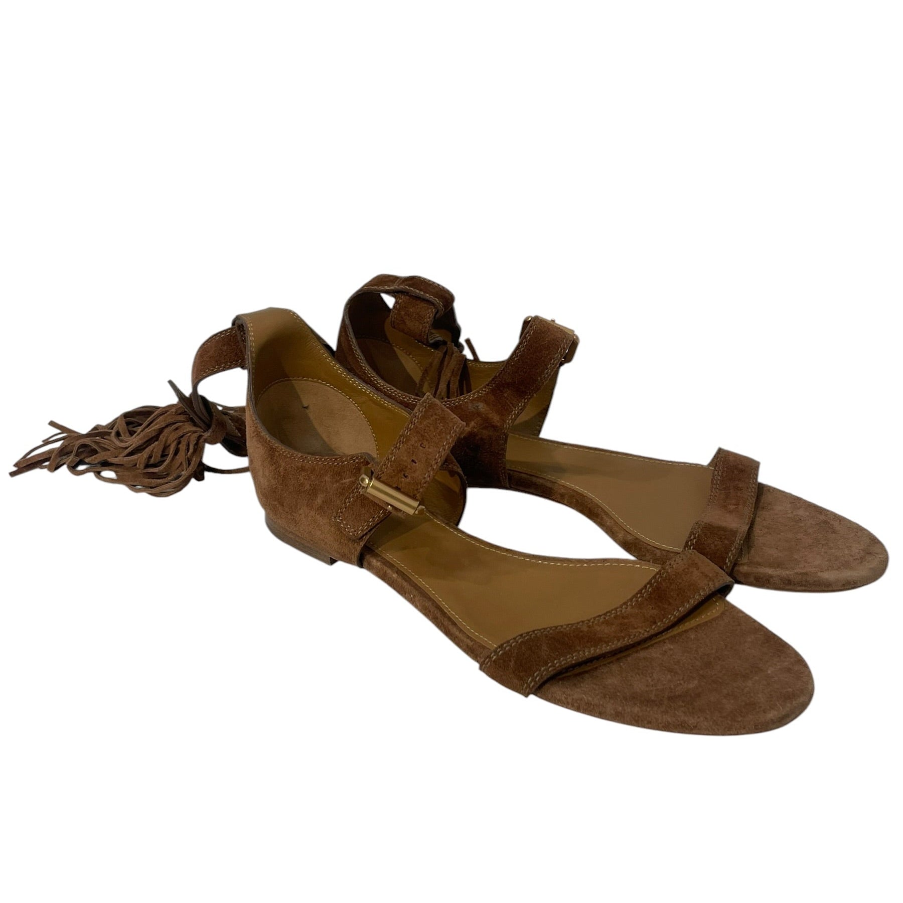 Chloe/Sandals/EU 38/Leather/CML/Frindge Flats view 1