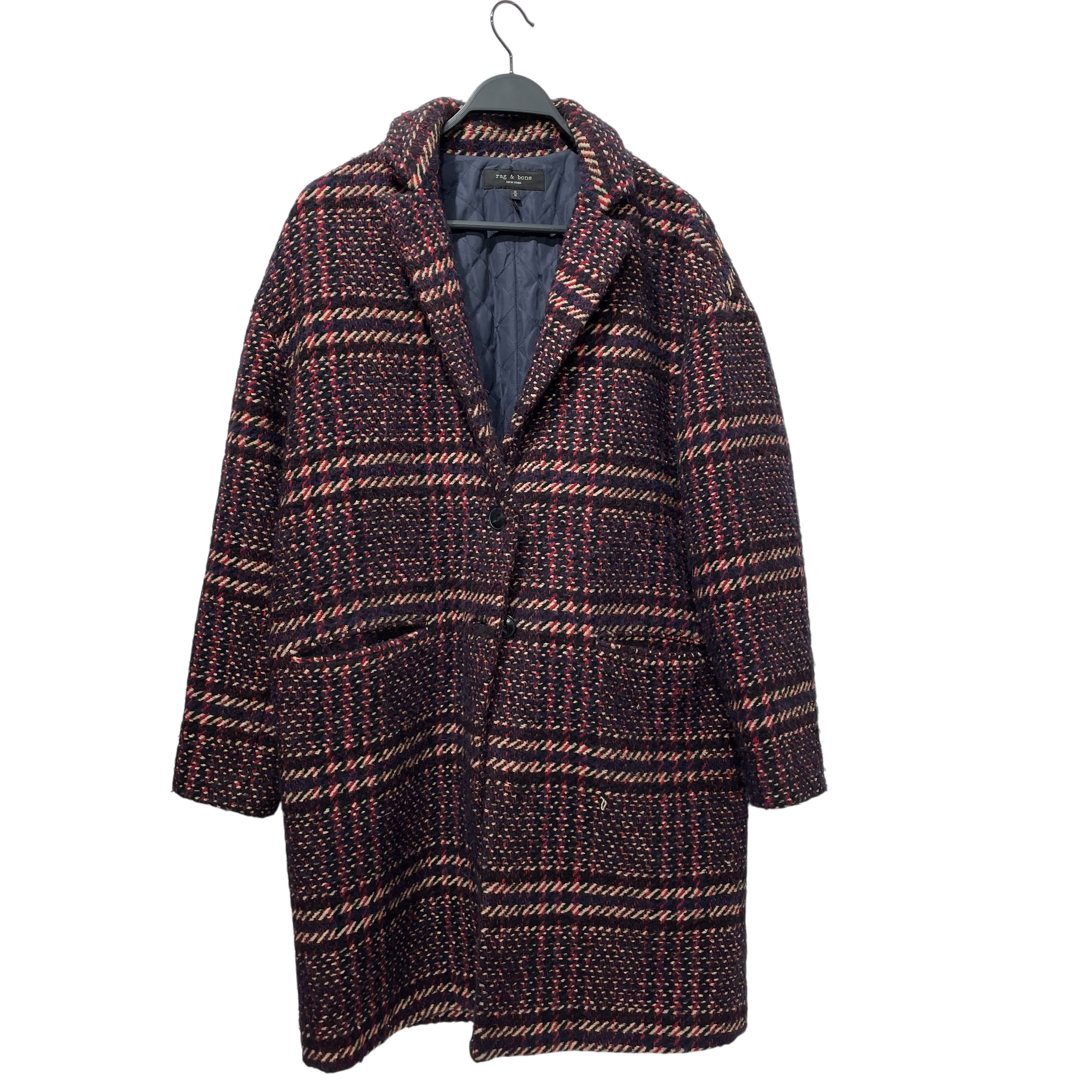 rag & bone/Coat/M/Plaid/Acrylic/MLT/Estelle Plaid Coat view 2