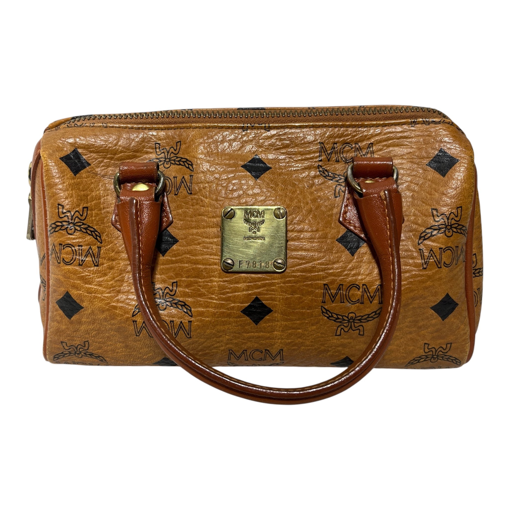 MCM/Boston Bag/Monogram/Leather/CML/EXTRA MINI BOSTON BAG view 1