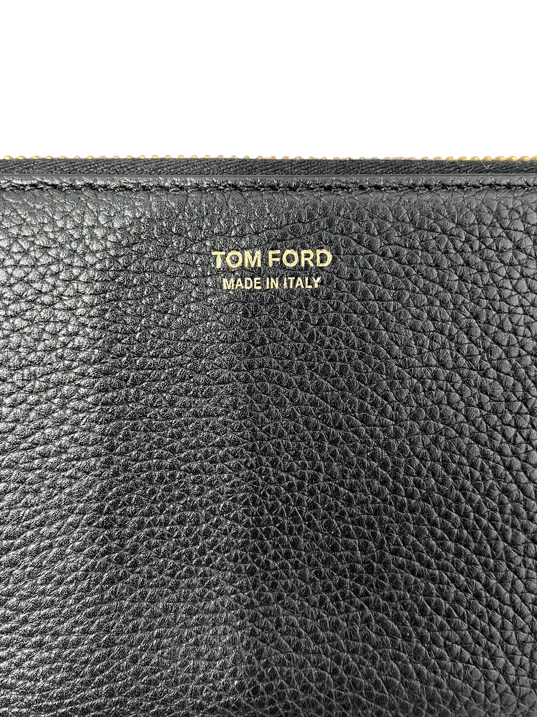 TOM FORD/Long Wallet/Leather/BLK/M's/LONG ZIP WALLET view 4