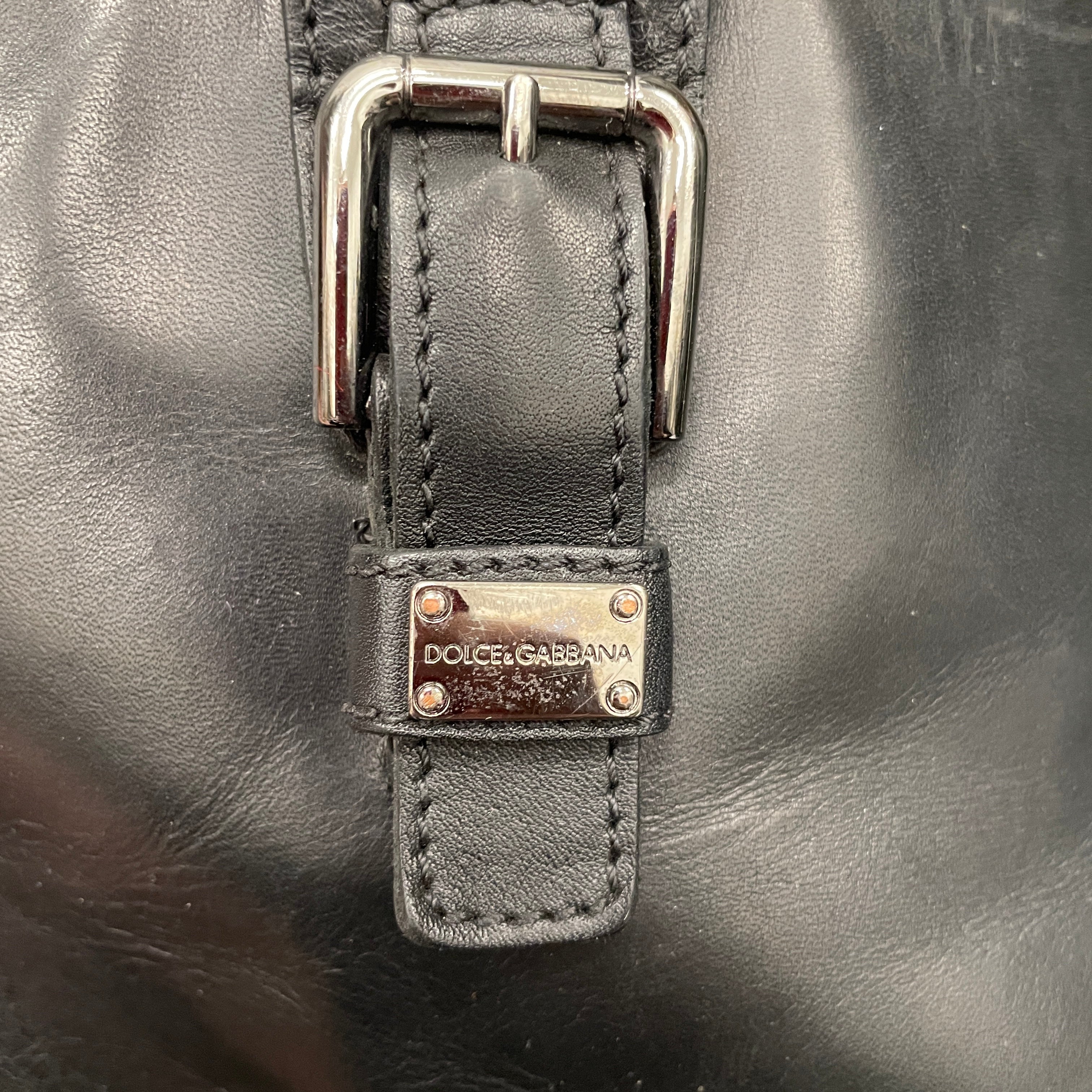 DOLCE&GABBANA/Boots/EU 39/Leather/BLK/MOTO BOOTS CALFSKIN view 4