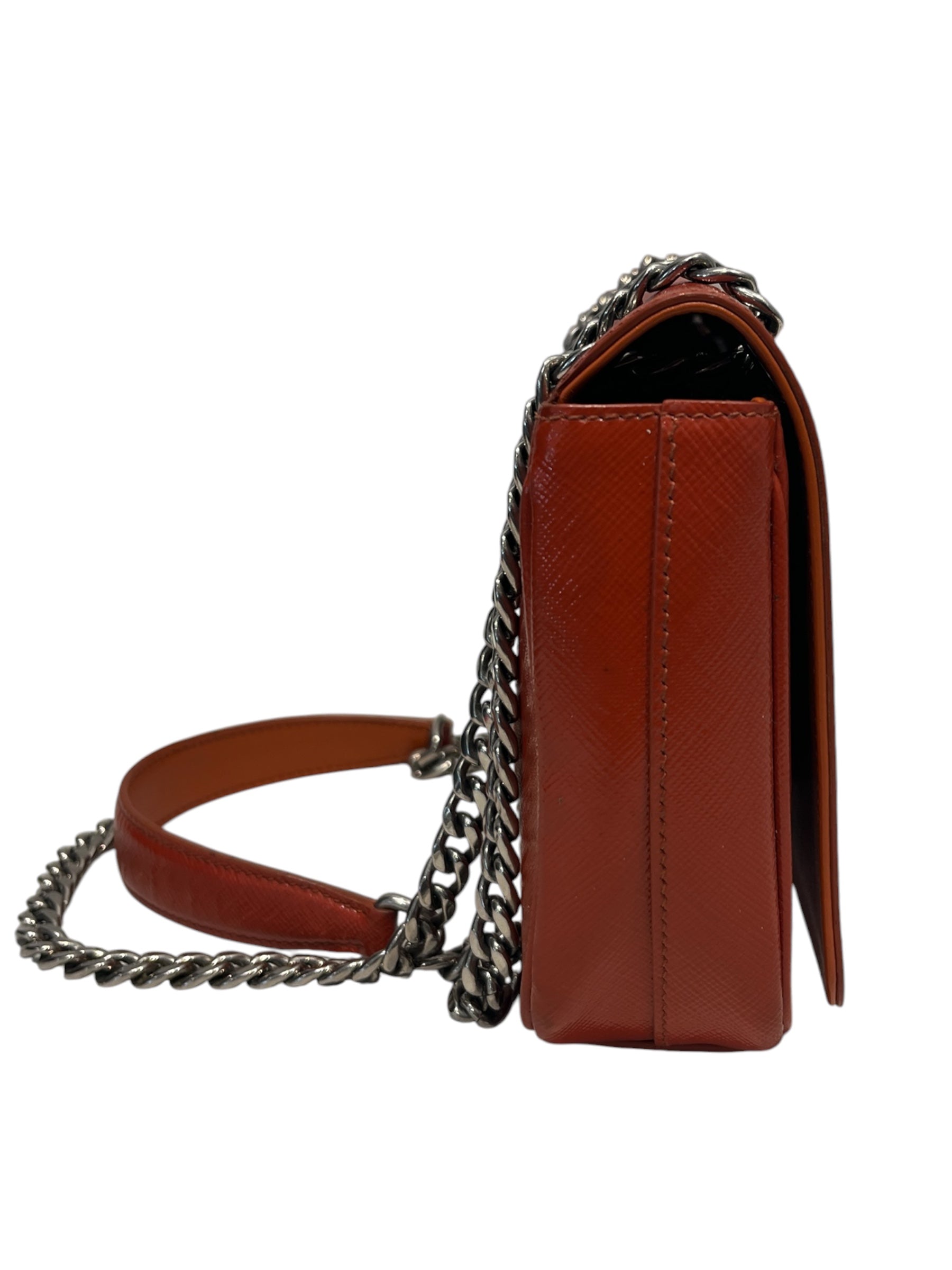 PRADA/Cross Body Bag/Leather/ORN/Saffiano Crossbody view 4