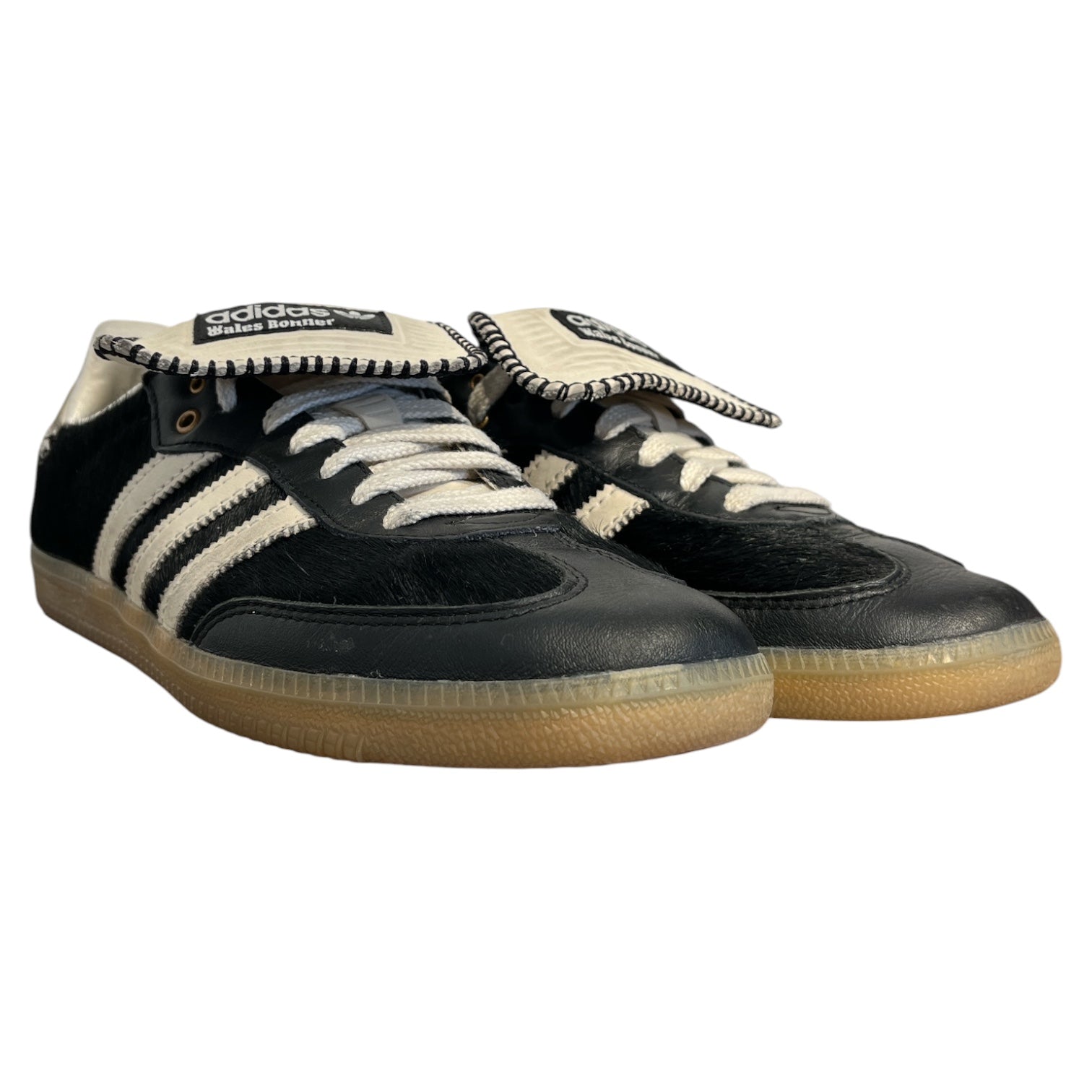 adidas/WALES BONNER/Low-Sneakers/US 10/Leather/BLK/PONY HAIR TONAL SAMBA view 1