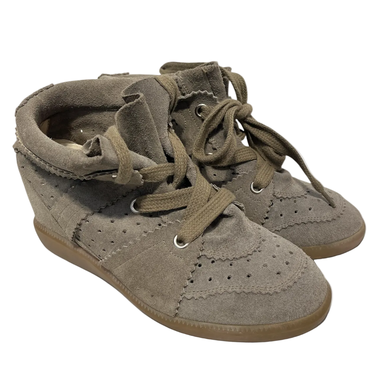 ISABEL MARANT ETOILE/Hi-Sneakers/EU 38/KHK/Bobby sneakers view 1