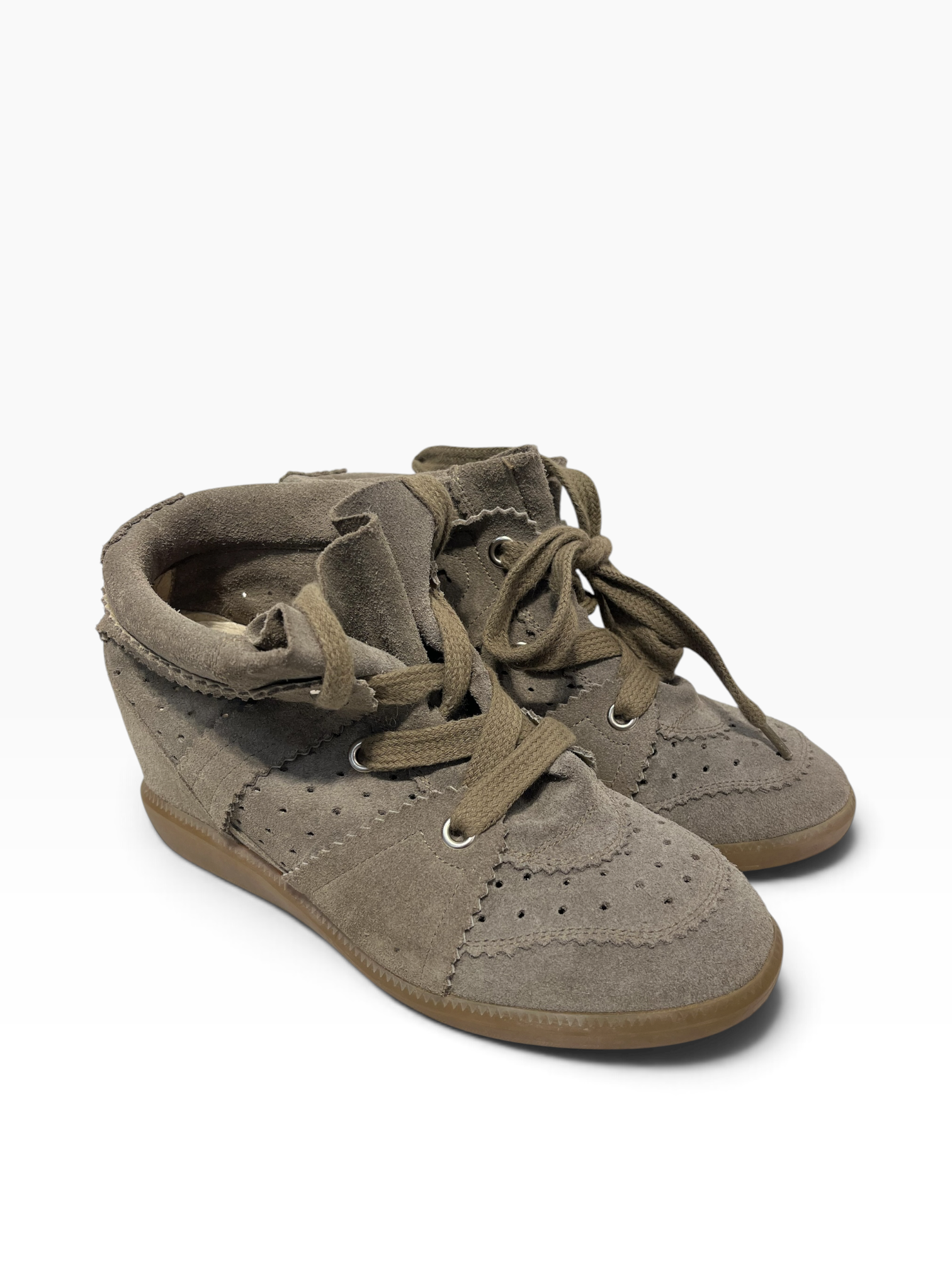 ISABEL MARANT ETOILE/Hi-Sneakers/EU 38/KHK/Bobby sneakers view 1