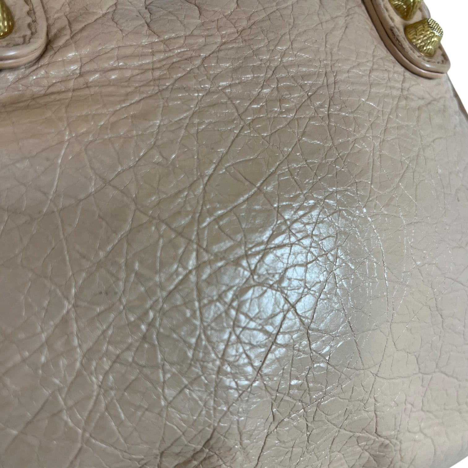 BALENCIAGA/Hand Bag/Leather/PNK/MINI CITY BAG W/ GOLD HARDWARE view 7