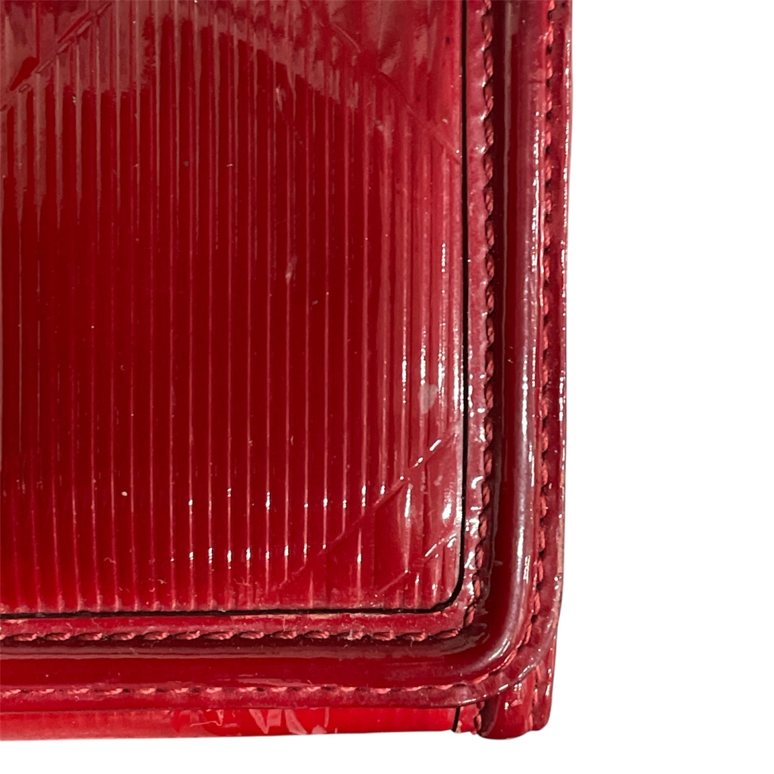 BURBERRY/Long Wallet/M/Leather/RED/SILVER DECAL view 4