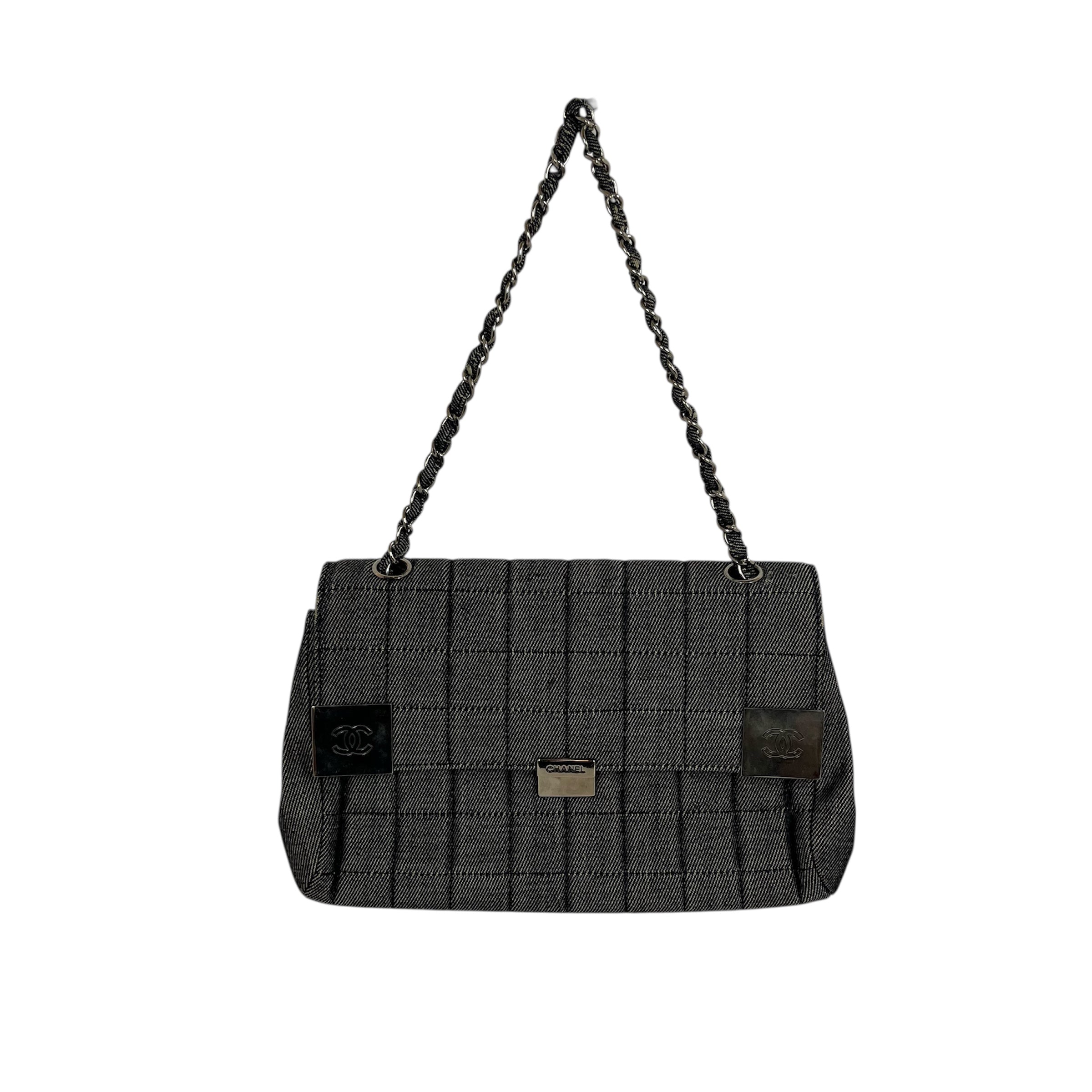 CHANEL/Bag/GRY/quilt denim view 1