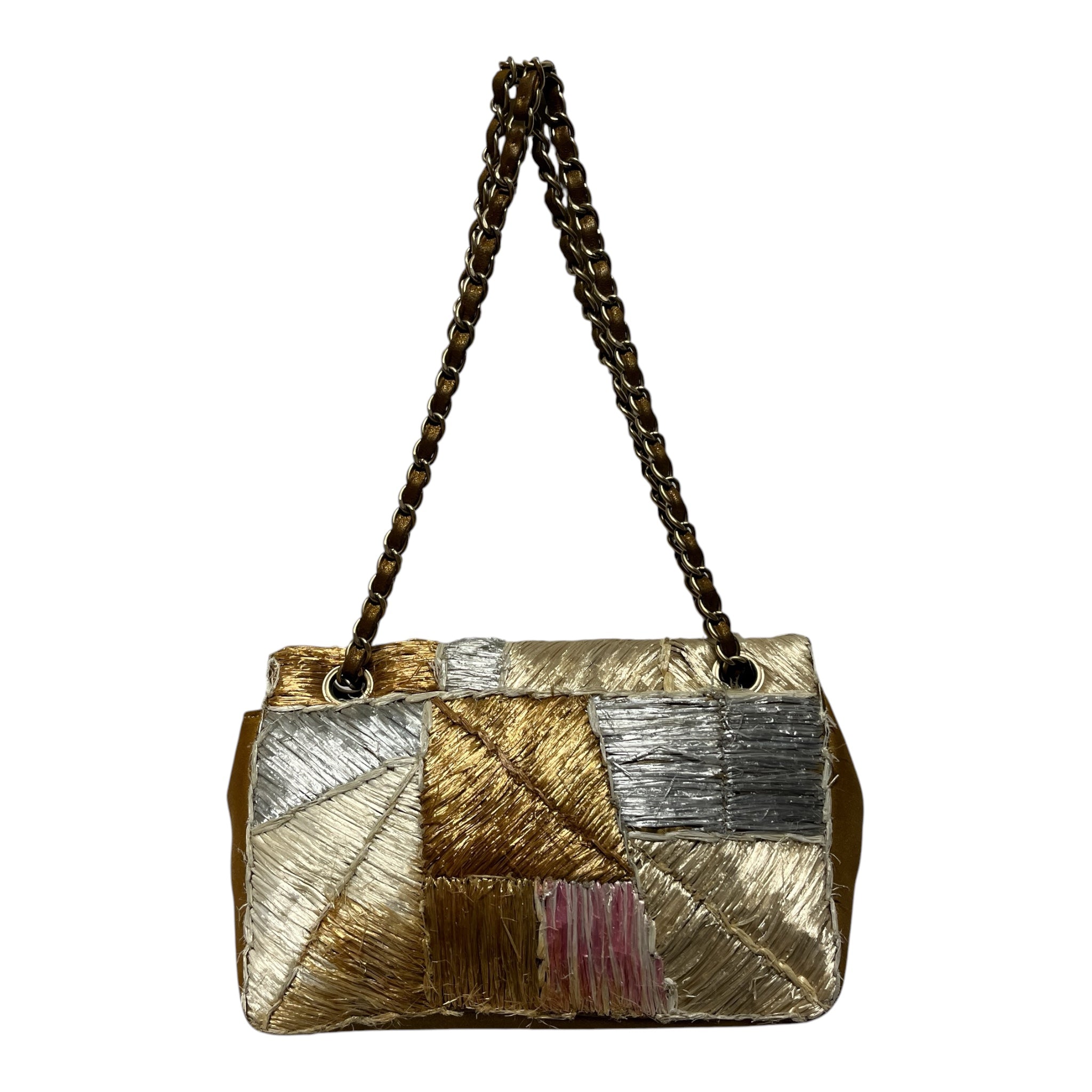 CHANEL/Hand Bag/MLT/PATCHWORK RAFFIA view 2