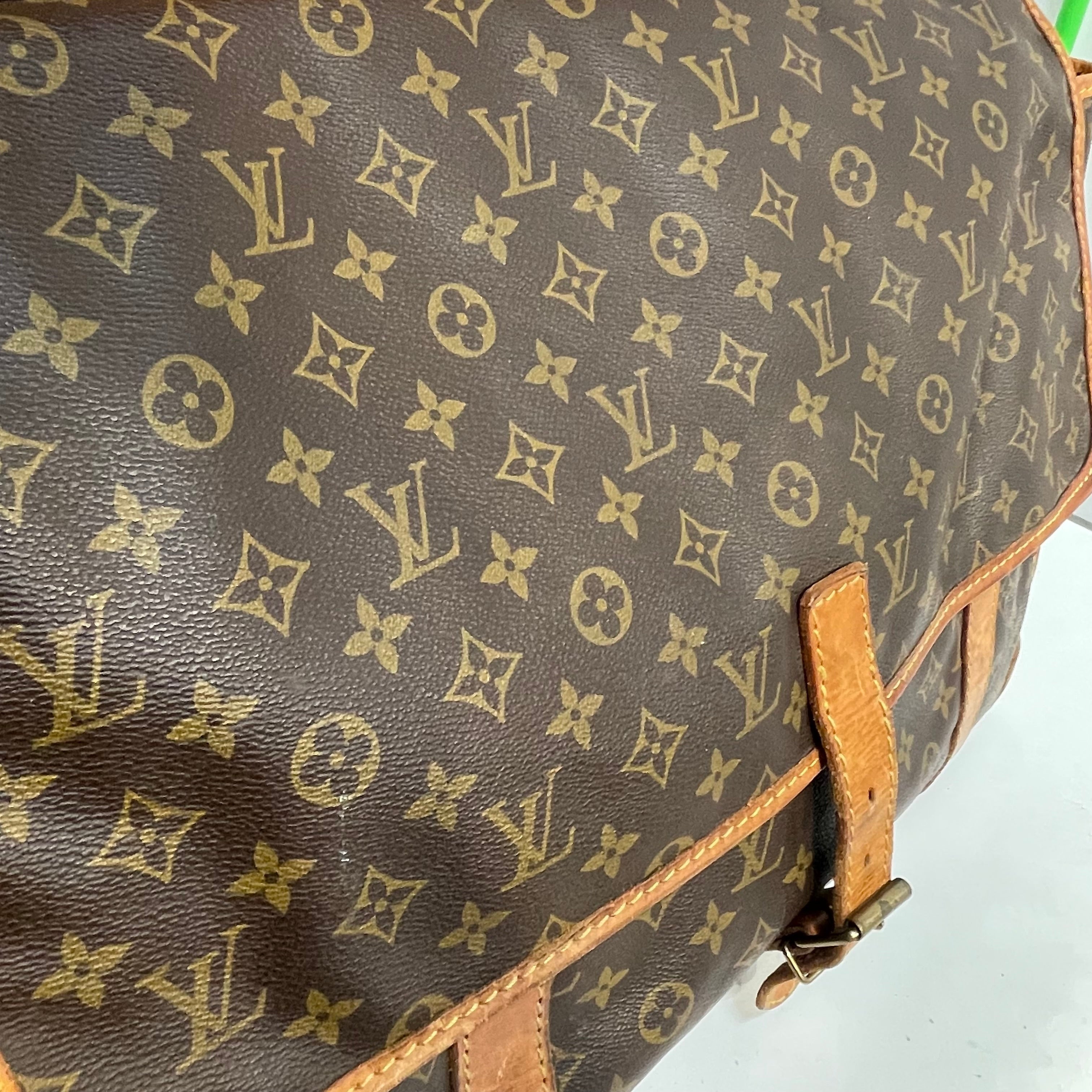 LOUIS VUITTON/Cross Body Bag/Monogram/Leather/BRW/MONOGRAM HUNTING BAG VINTAGE view 6