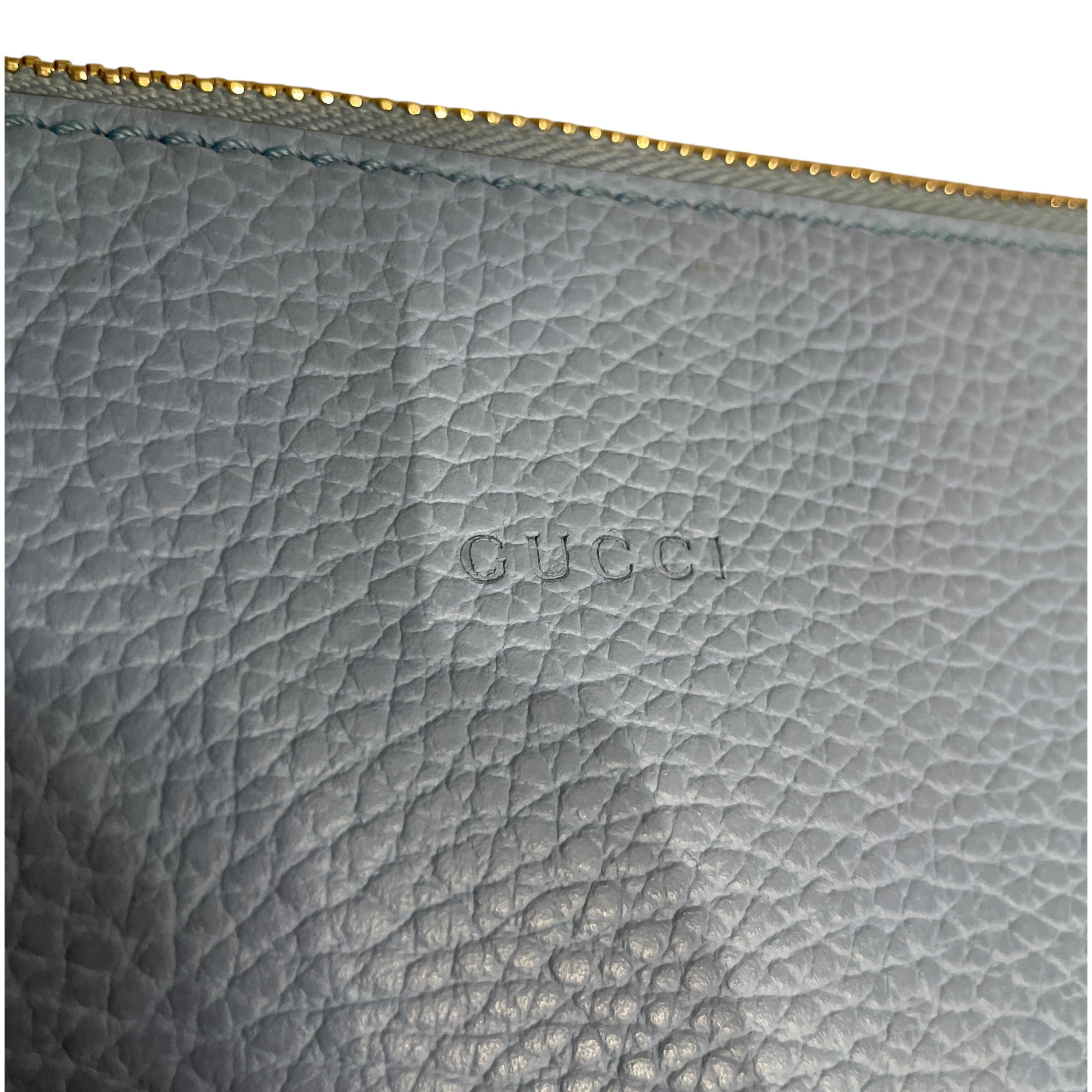 GUCCI/Pouch/Cowhide/BLU/BAMBOO TASSEL view 4