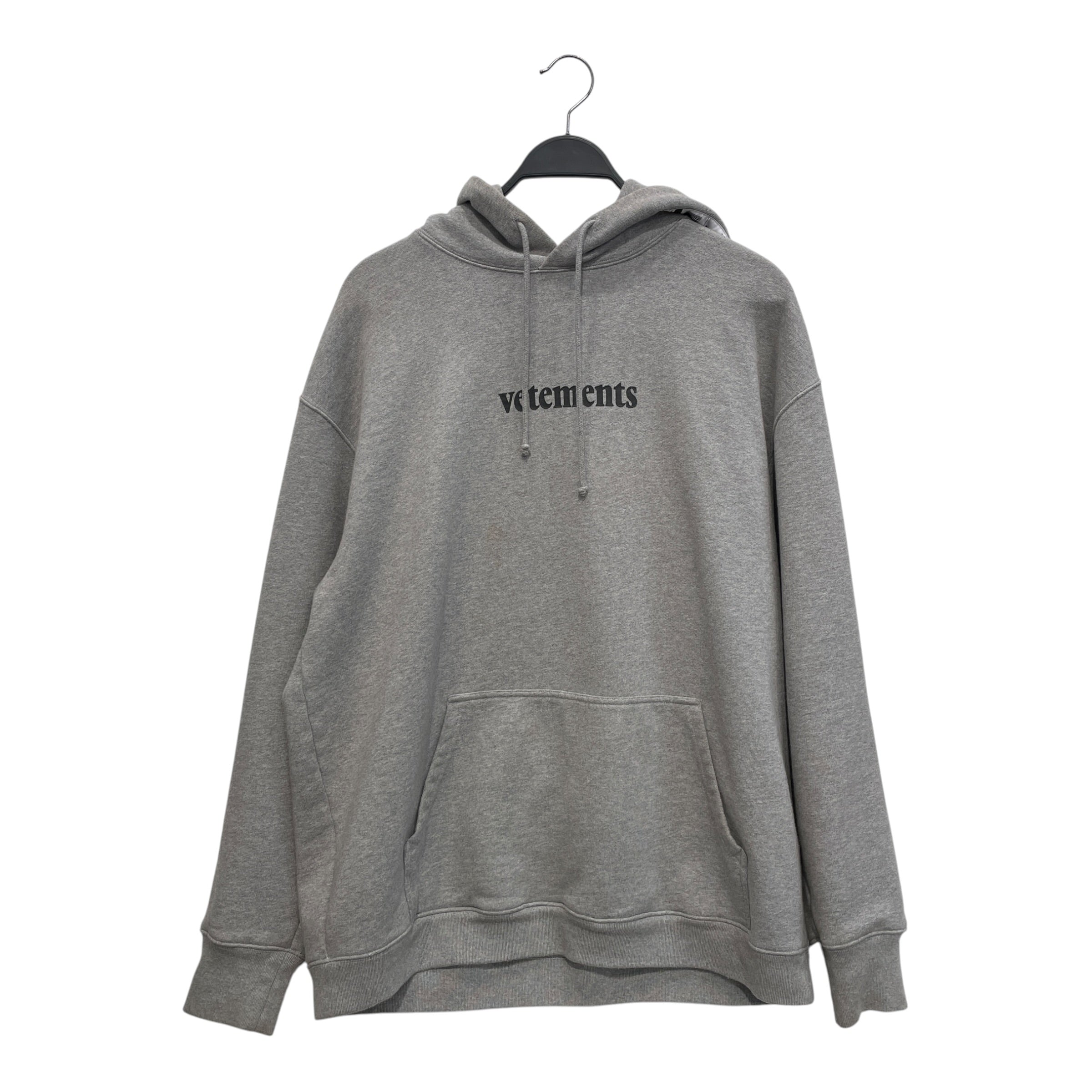 VETEMENTS/Hoodie/M/Cotton/GRY/MAILSTICKER view 1