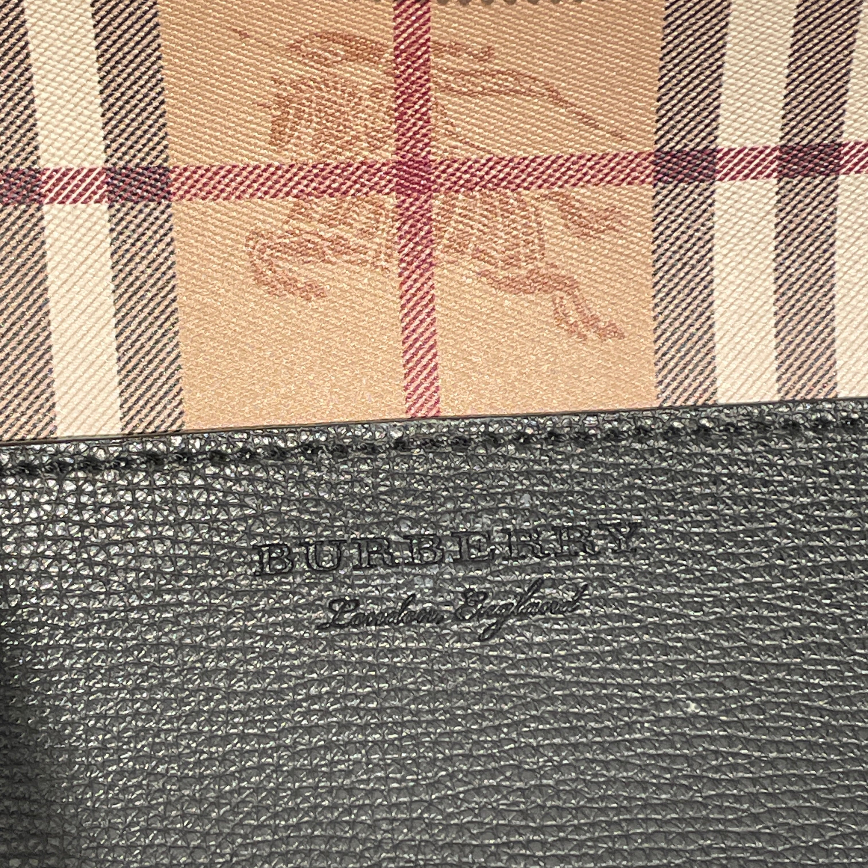 BURBERRY LONDON/Tote Bag/Leather/BLK/ view 5