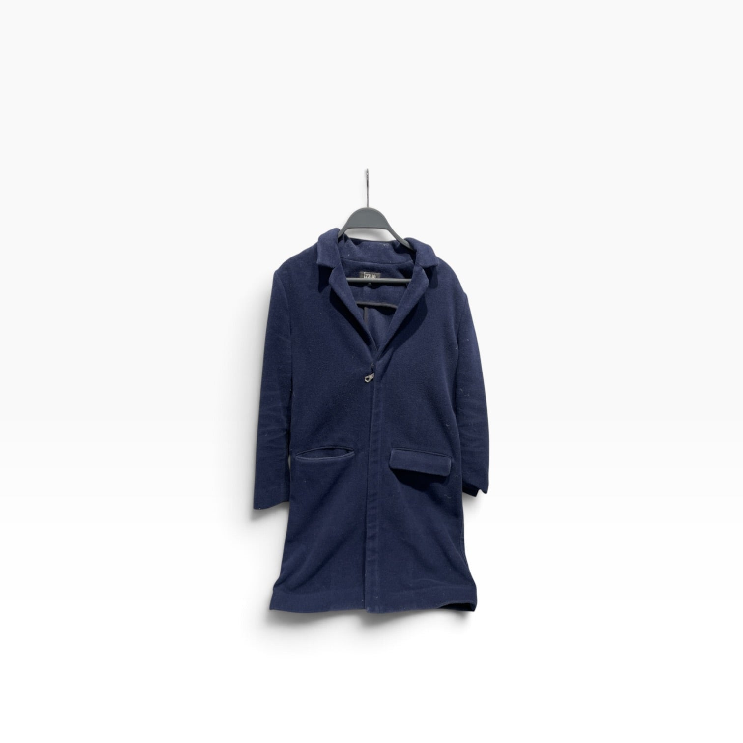 izzue/Jacket/XS/Polyester/NVY/Button hood view 1