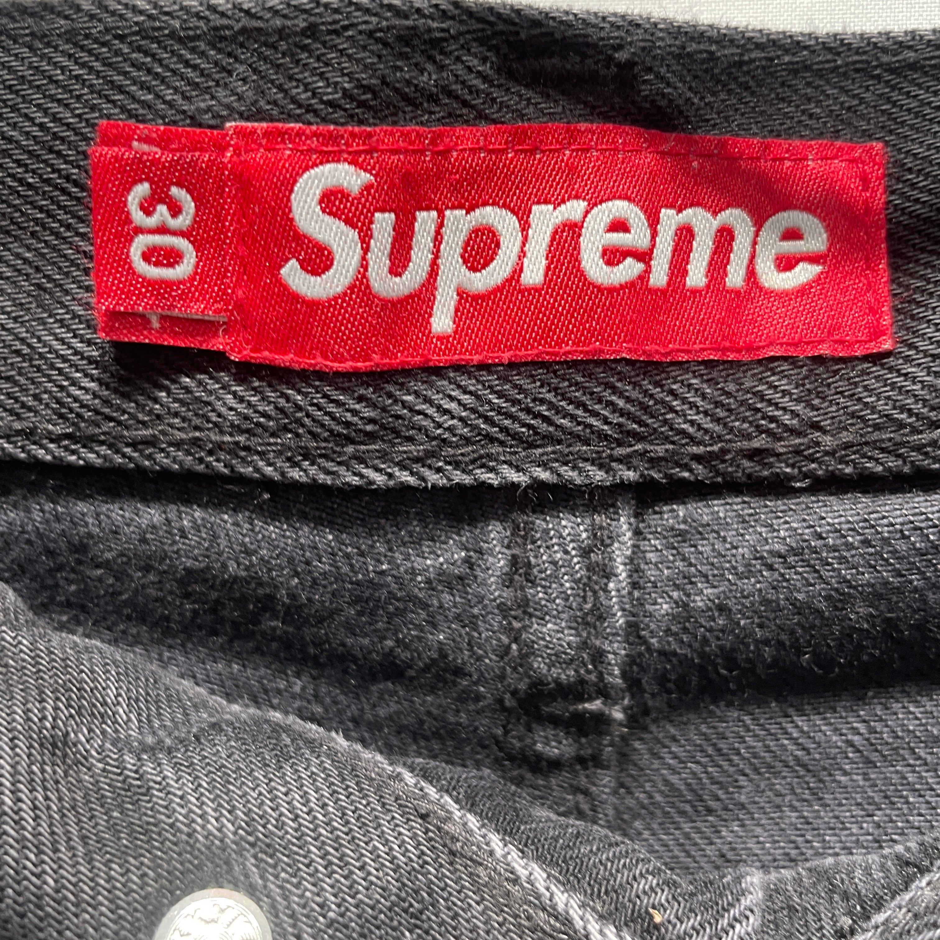 Supreme/Straight Pants/30/Denim/BLK/ view 3