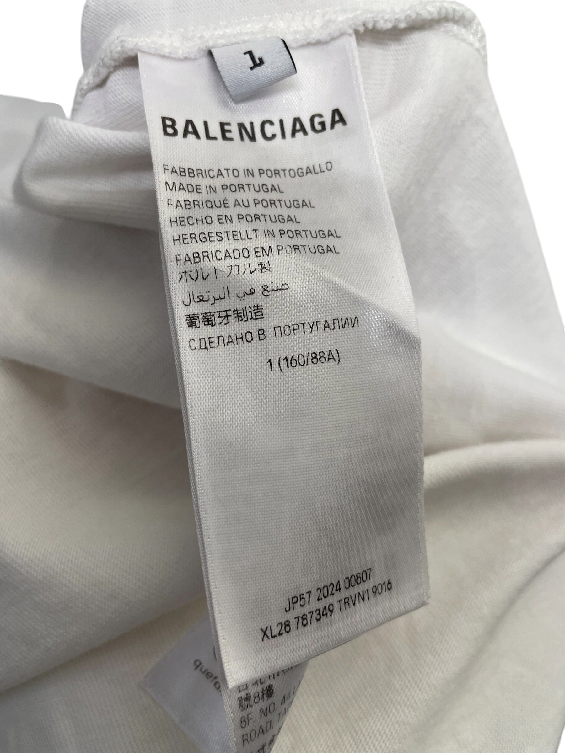 BALENCIAGA/T-Shirt/L/Cotton/WHT/2024 CHAMP ELYSEES view 4