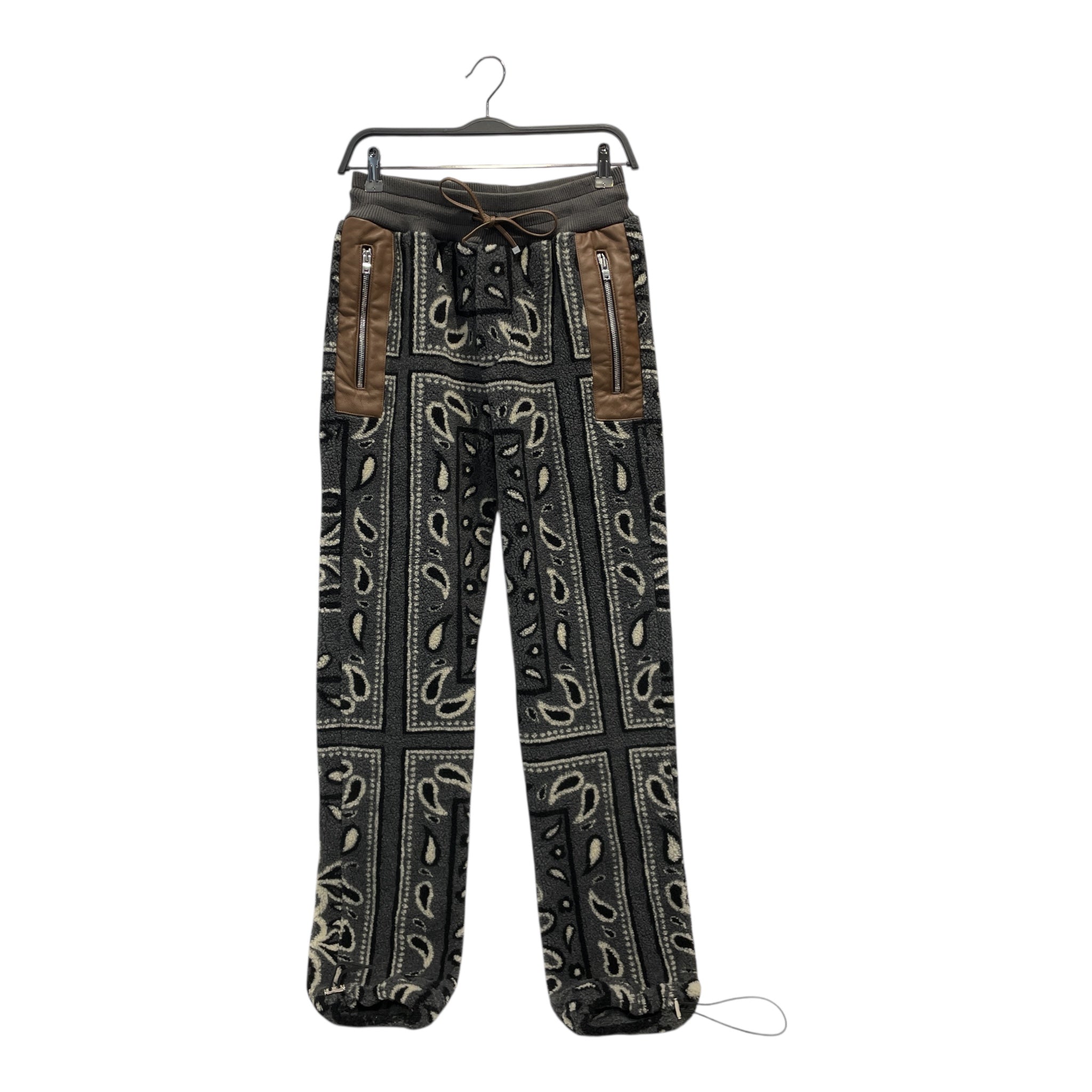 AMIRI/Pants/S/Acrylic/GRY/Paisley/Bandana Fleece Joggers view 1