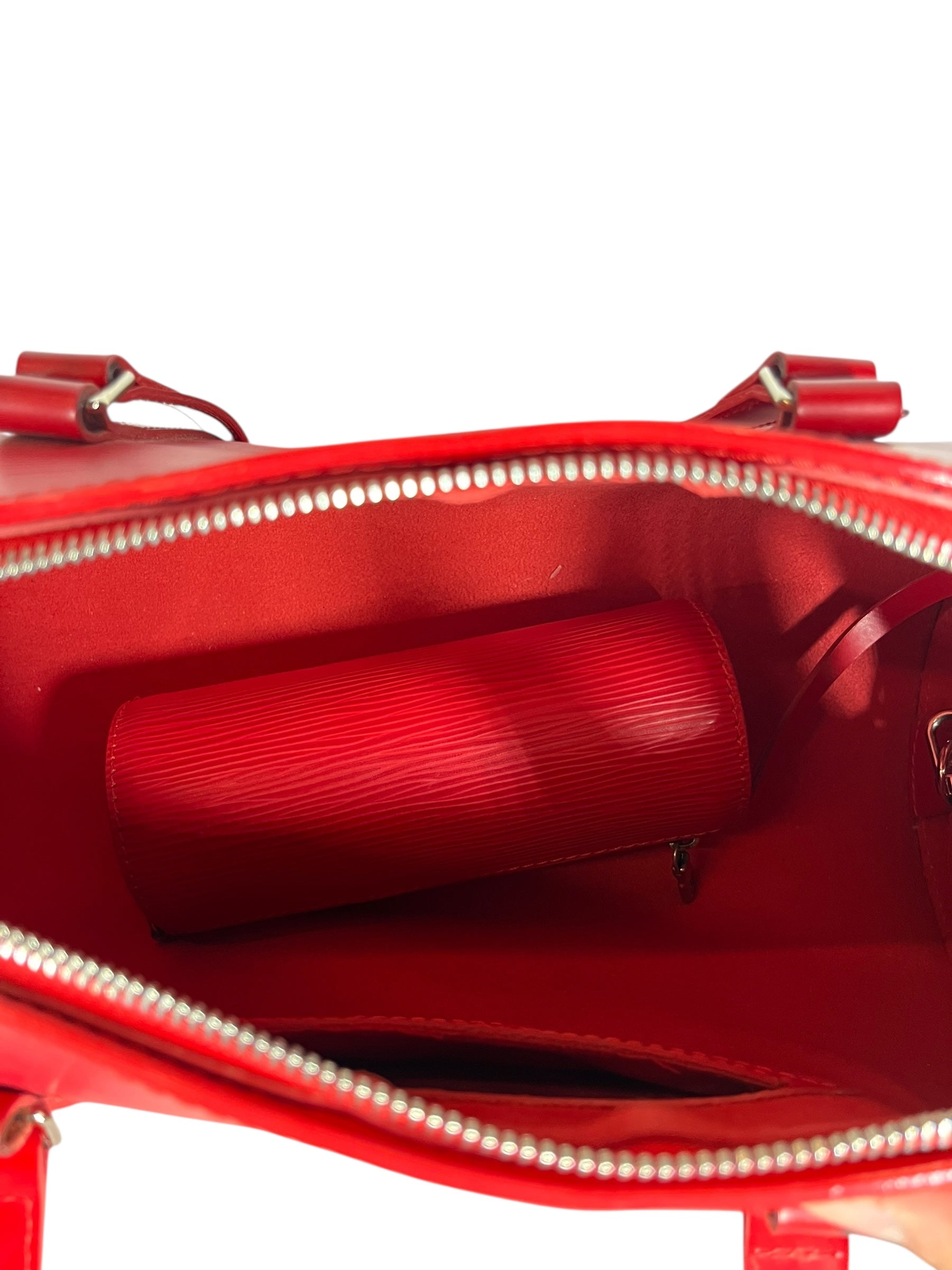 LOUIS VUITTON/Pouch/Leather/RED/epi leather soufflet view 3